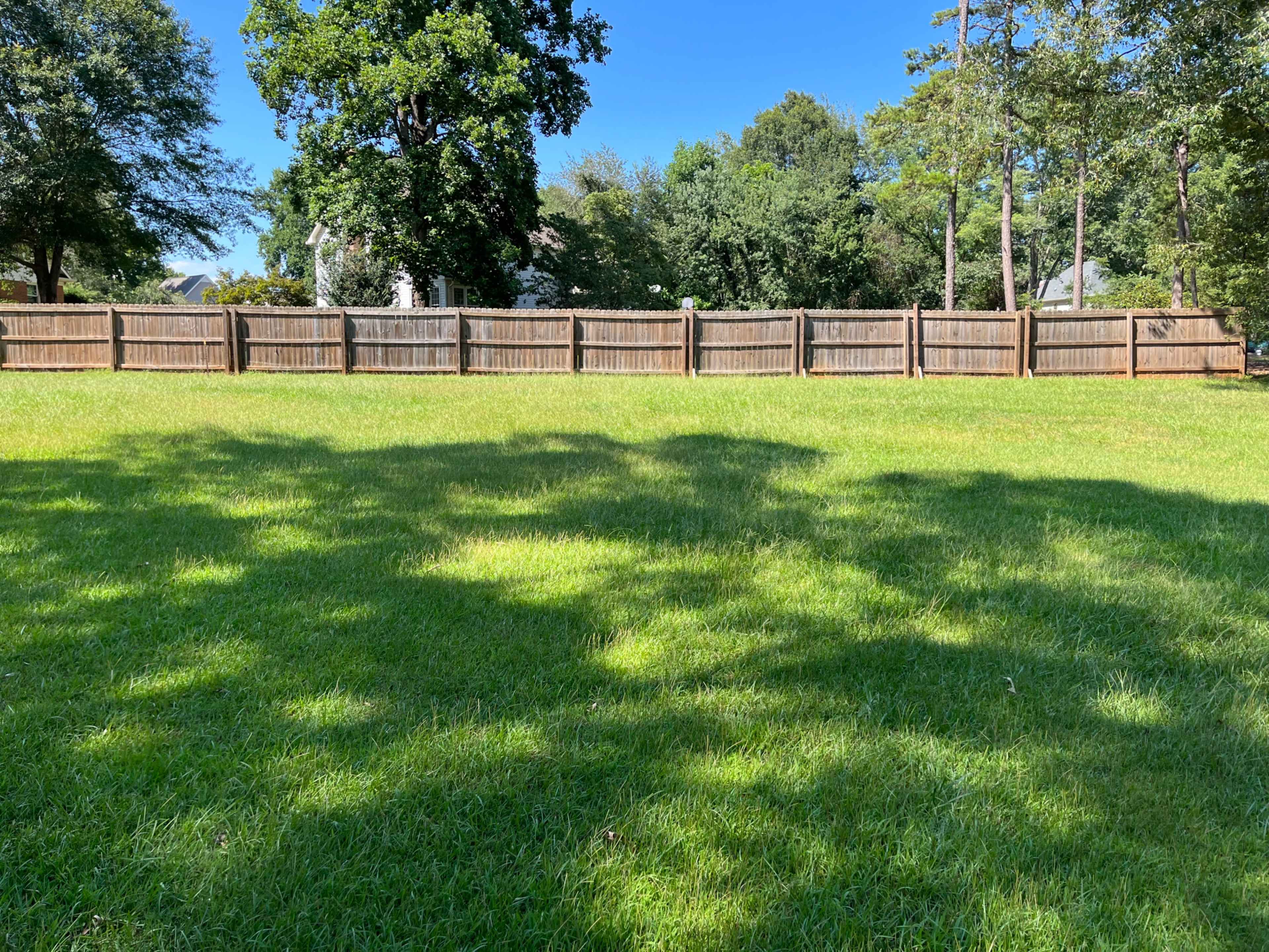 Great Blank Canvas-Semi-private, partially fenced, partially wooded 4.4 Acre Backyard Lot Image in Powdersville, Easley, SC