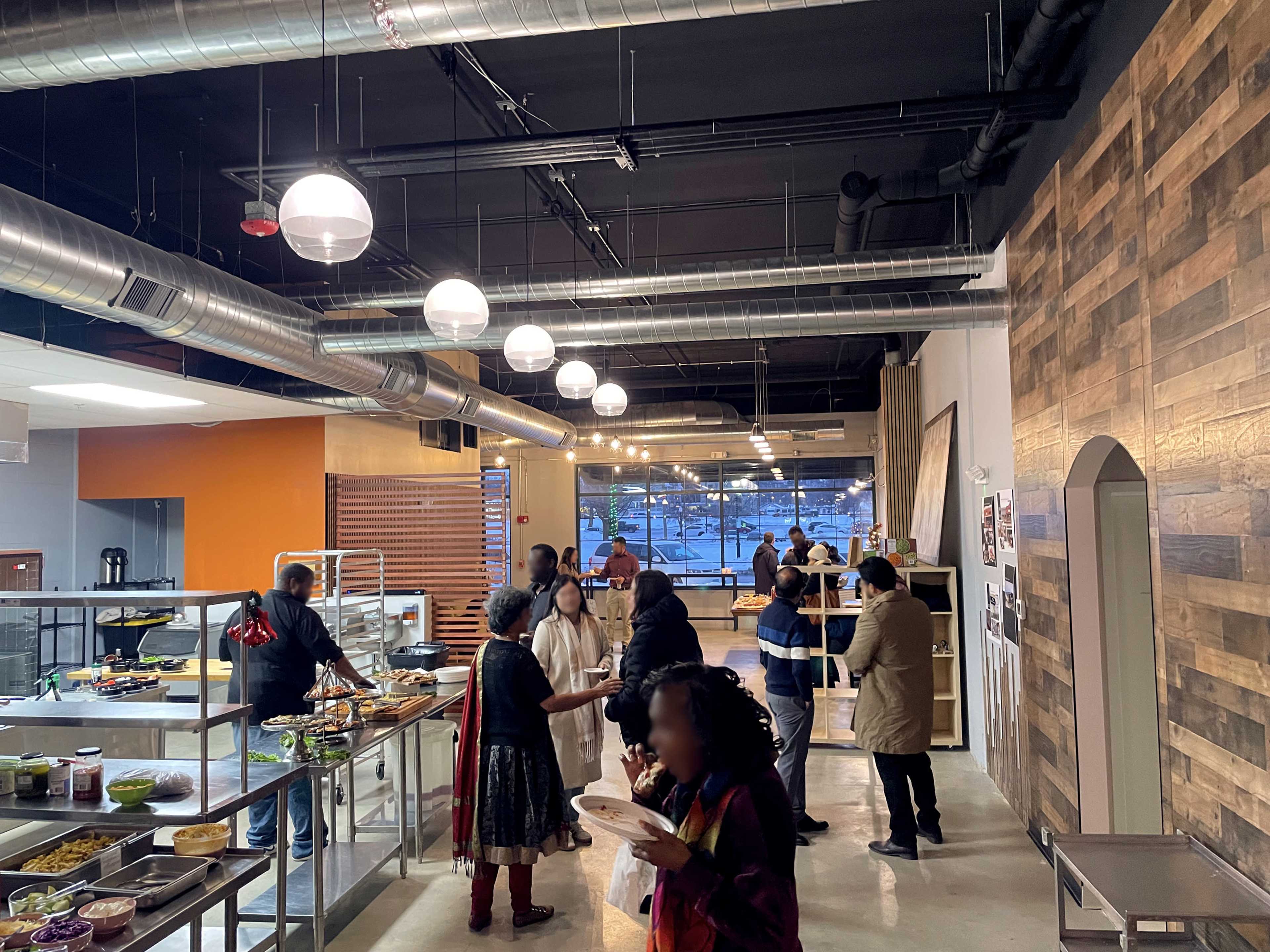 Downtown Riverfront Lounge and Industrial Event Space with Commercial Kitchen Image in Aurora Township, Aurora, IL