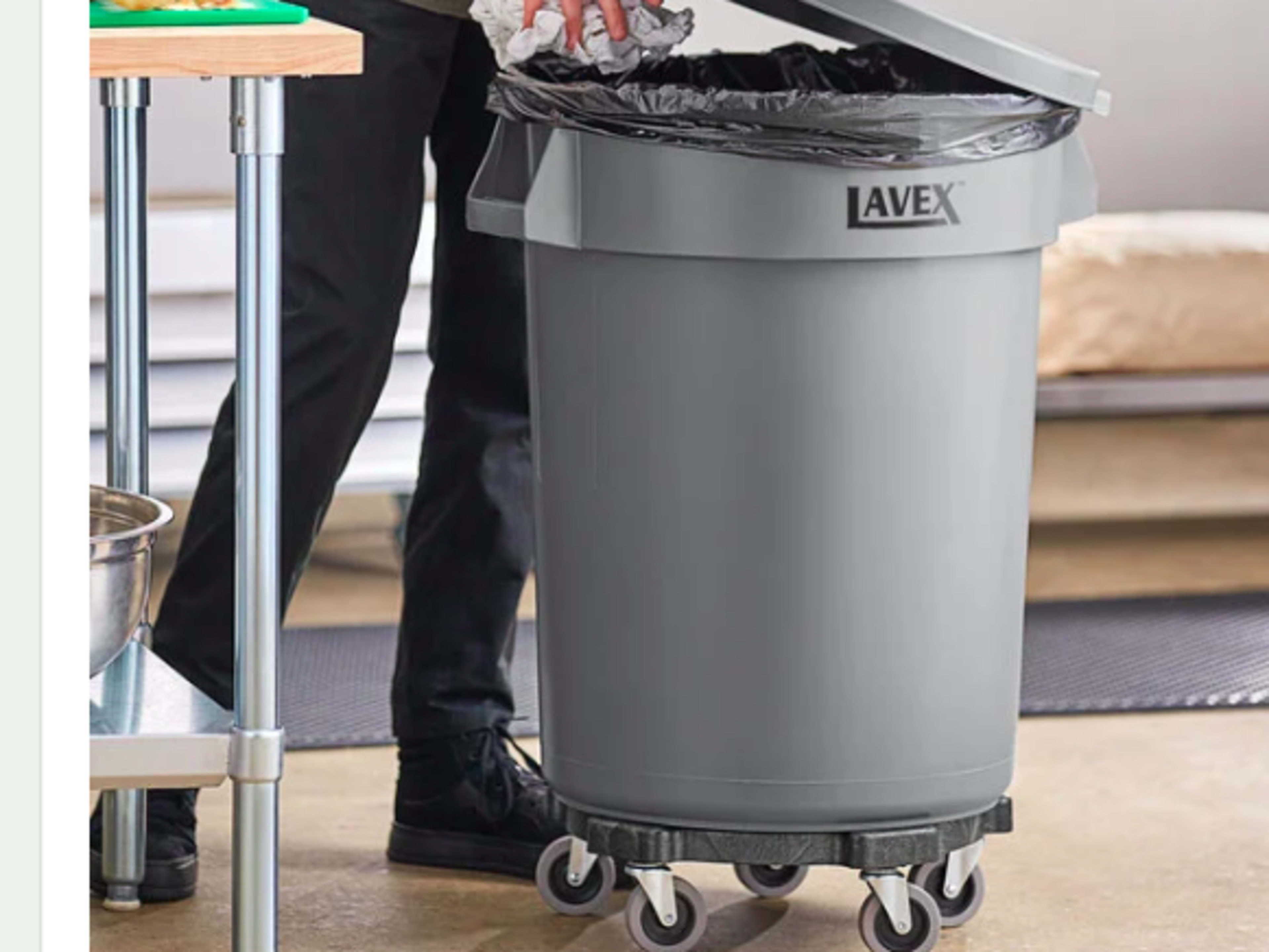 Garbage cans on wheels