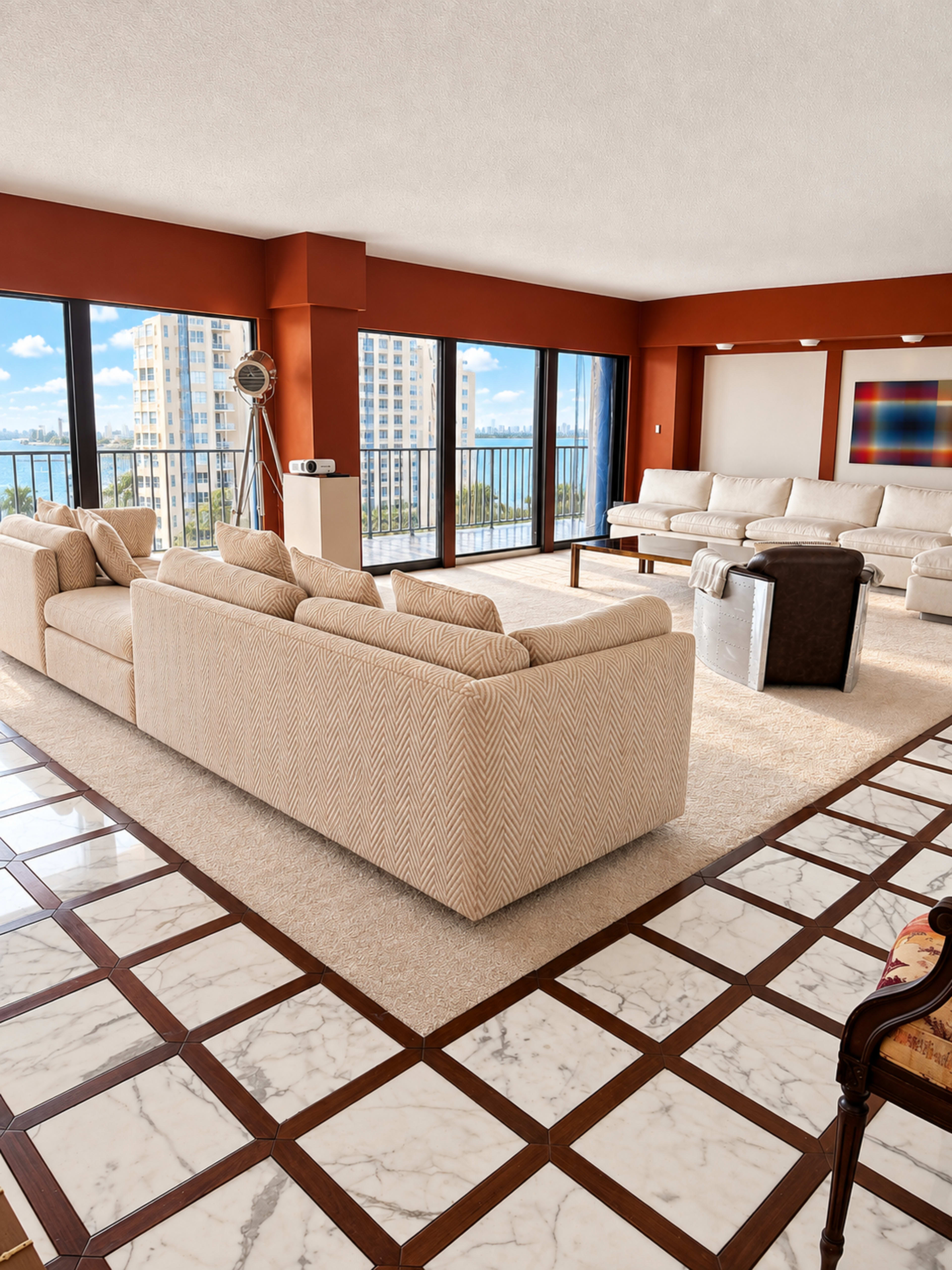 Original 1975 Mid-Century Apartment with Iconic Rotunda Image in , MIAMI, FL