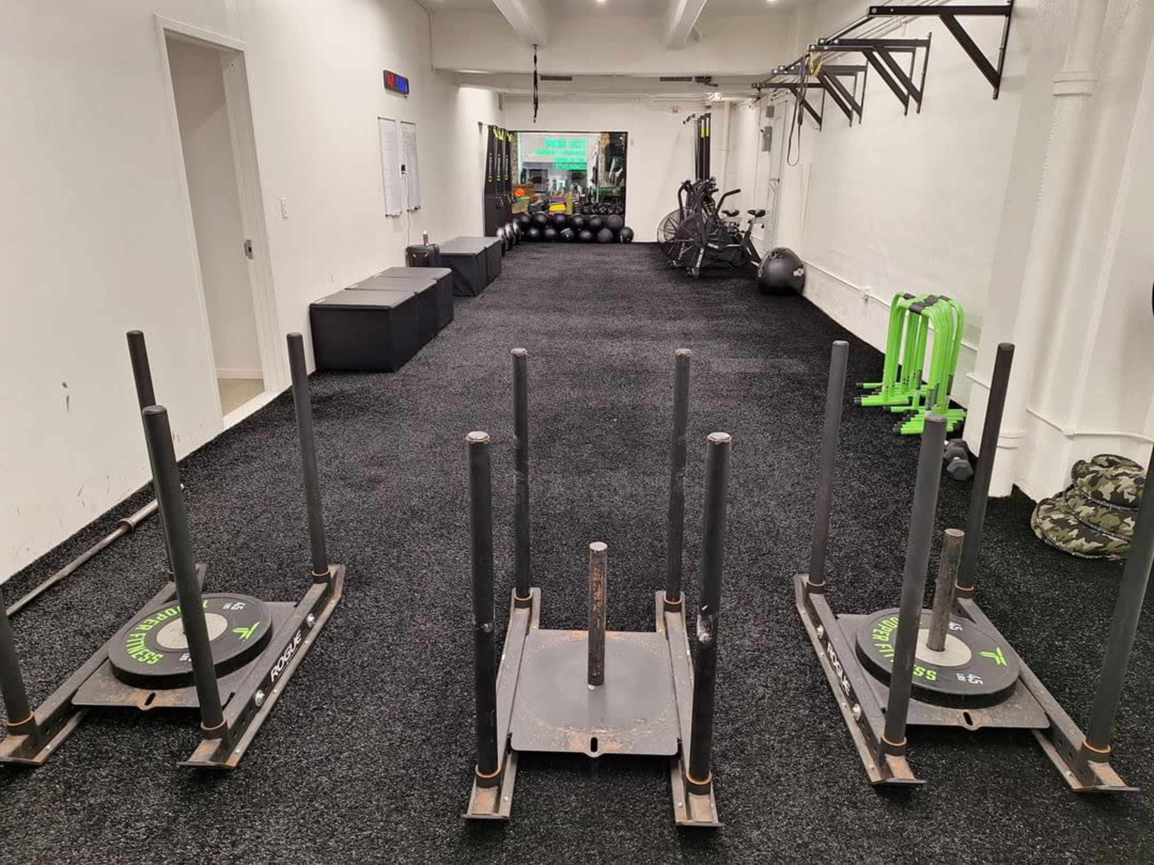 LARGE modern Boutique Fitness studio with Coffee/Juice bar rustic modern Lobby Image in Midtown Manhattan, New York, NY