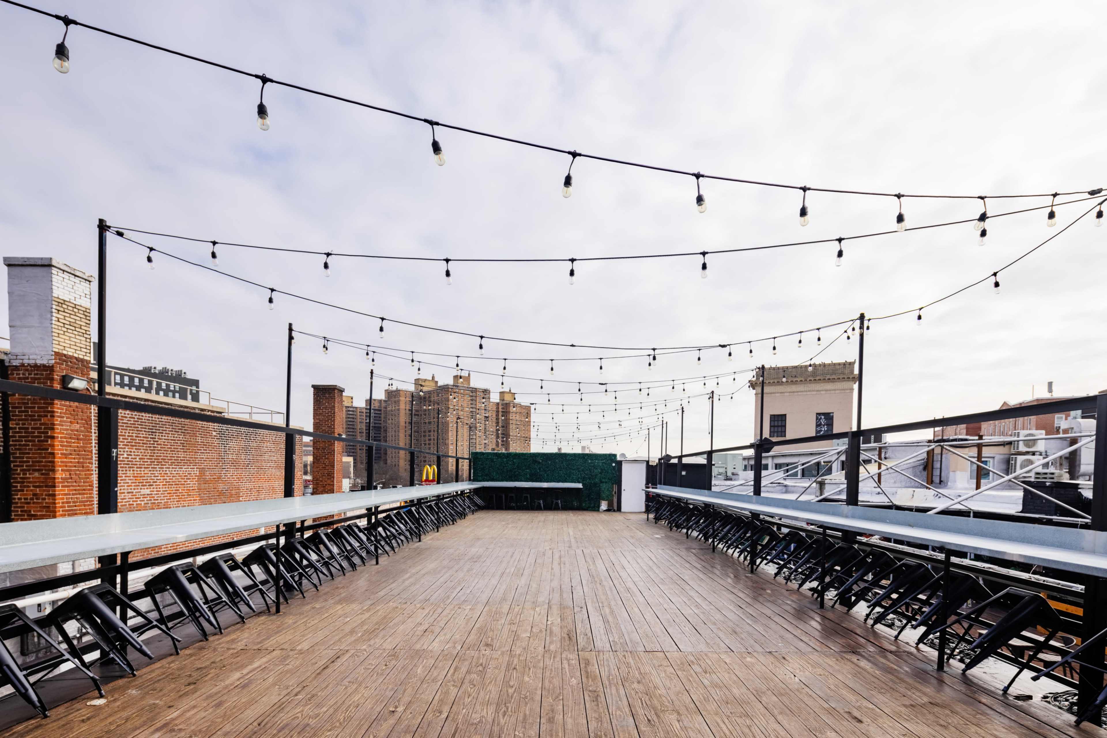 3,500 SF BKLYN Commons , Rooftop event space- 250 person spacious rooftop steps away from Prospect Park Image in Little Caribbean, Brooklyn, NY