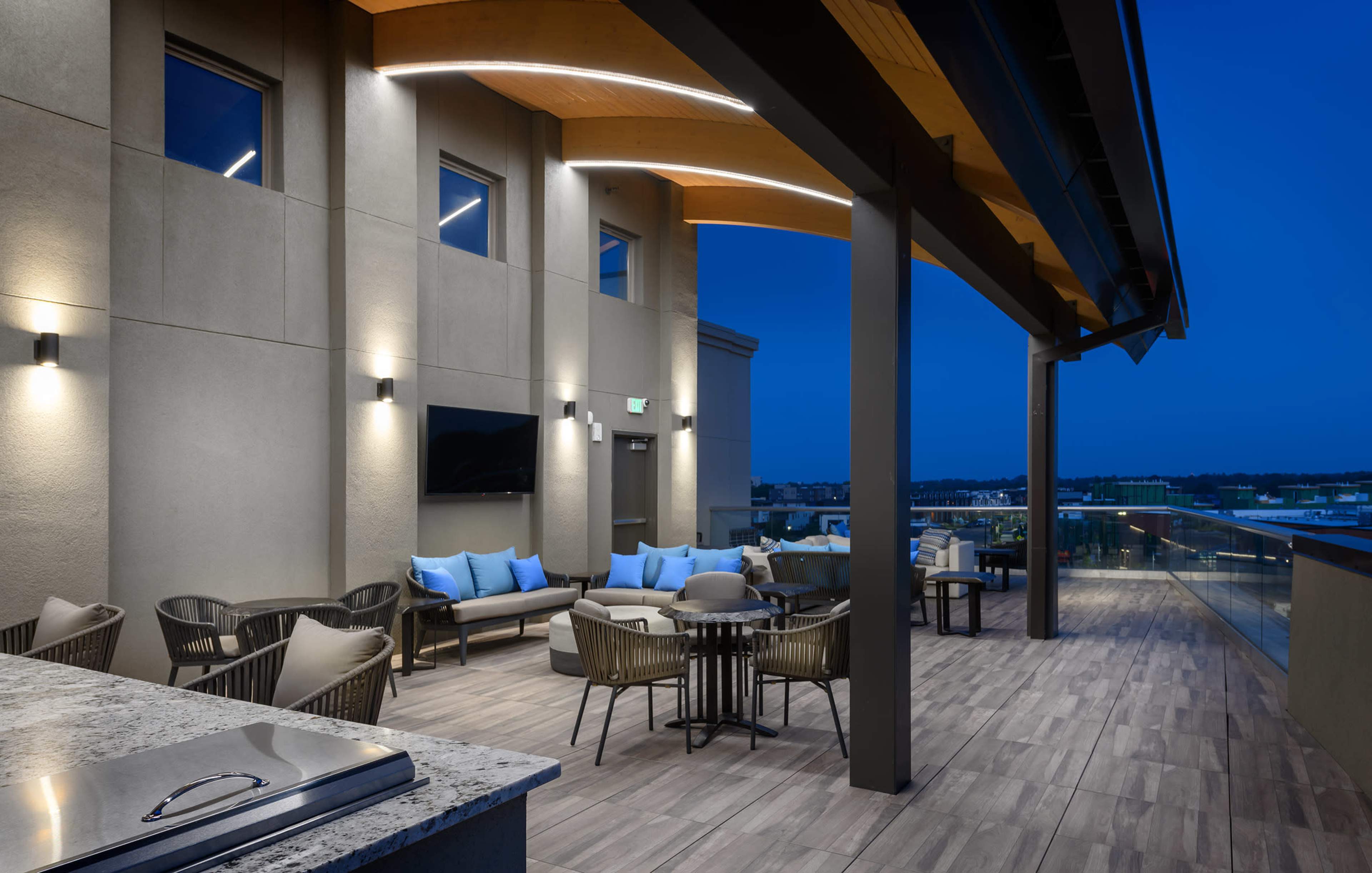 Rooftop Lounge with Mountain Views Image in Lowry, Denver, CO