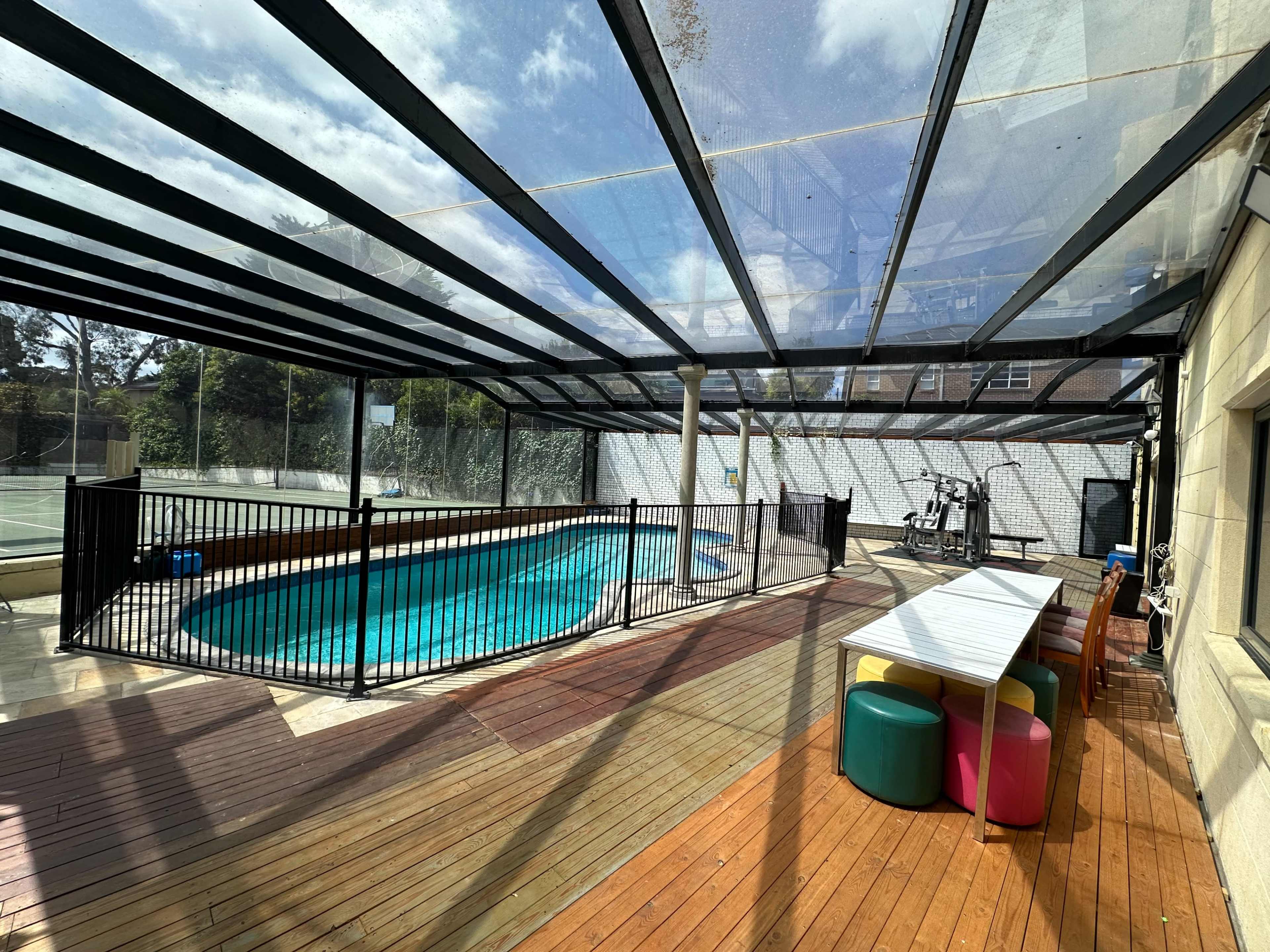 Spacious Indoor Pool Venue with Private Tennis Court for kids& families gatherings Image in Balwyn North, bawlyn north