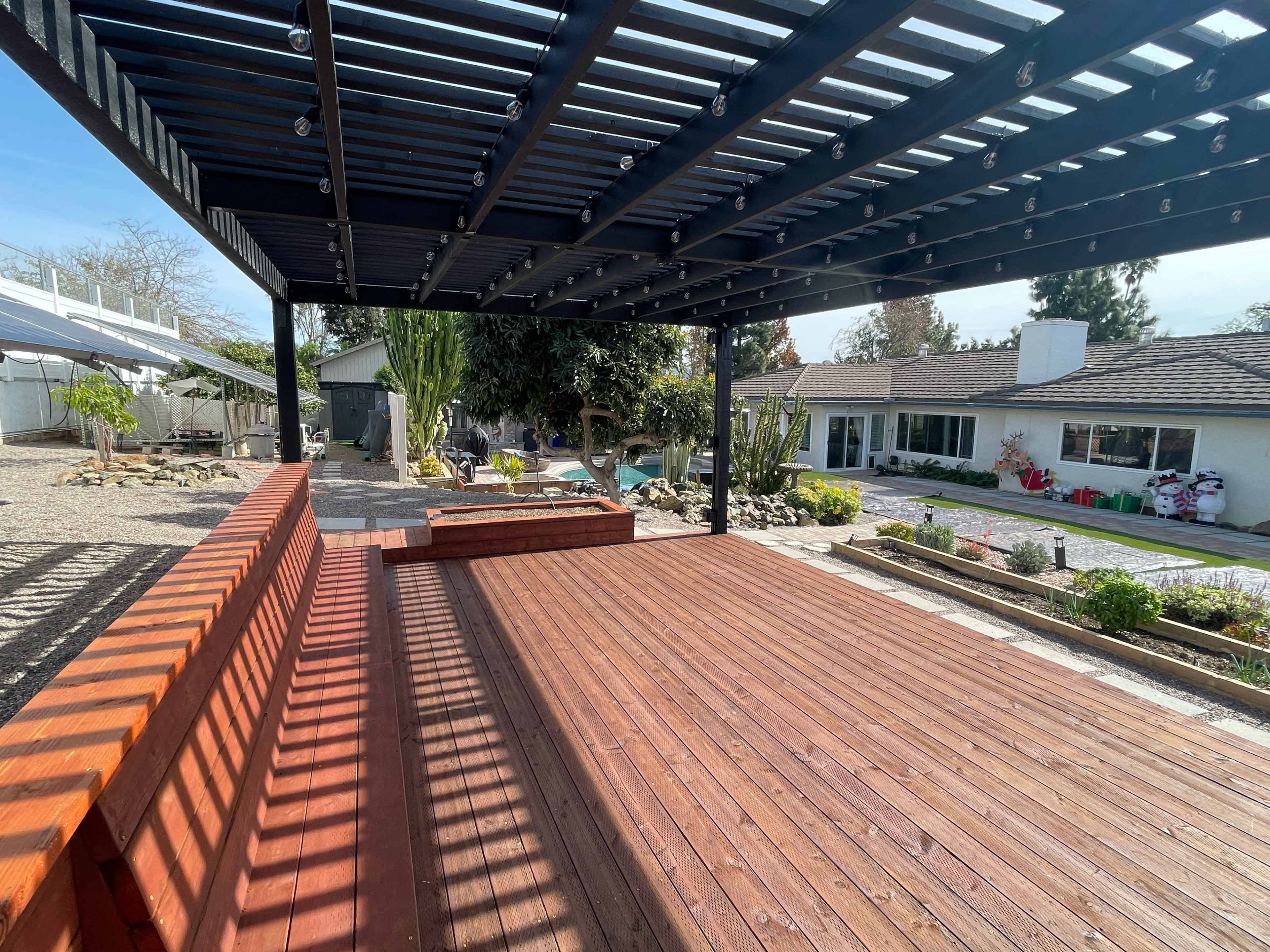 Expansive Private Outdoor Event Venue with Pergola Stage, Pool & Garden Grounds Image in Rancho San Diego, El Cajon, CA