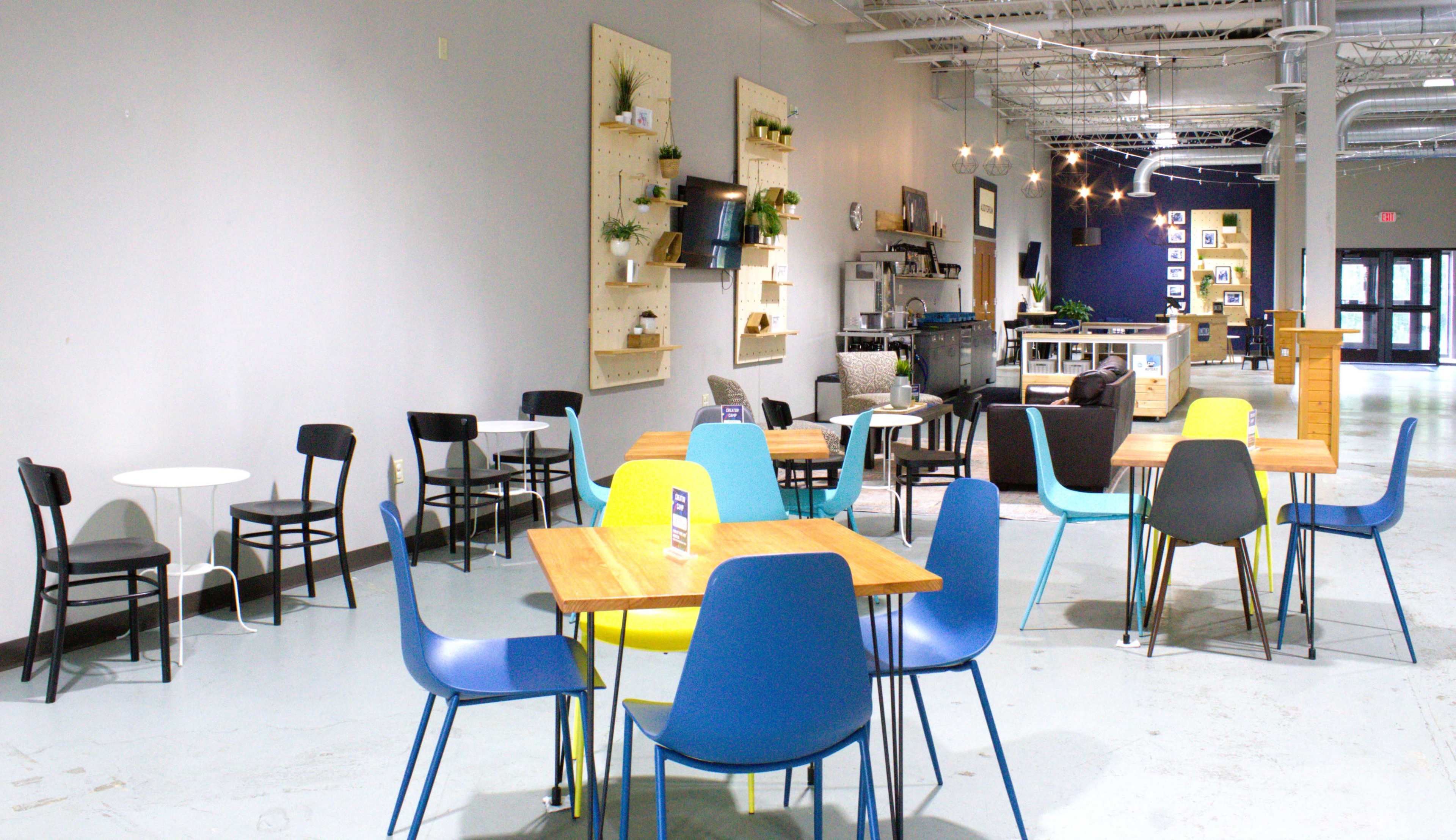Spacious auditorium with industrial chic cafe/lobby Image in Mid-City Industrial, Minneapolis, MN