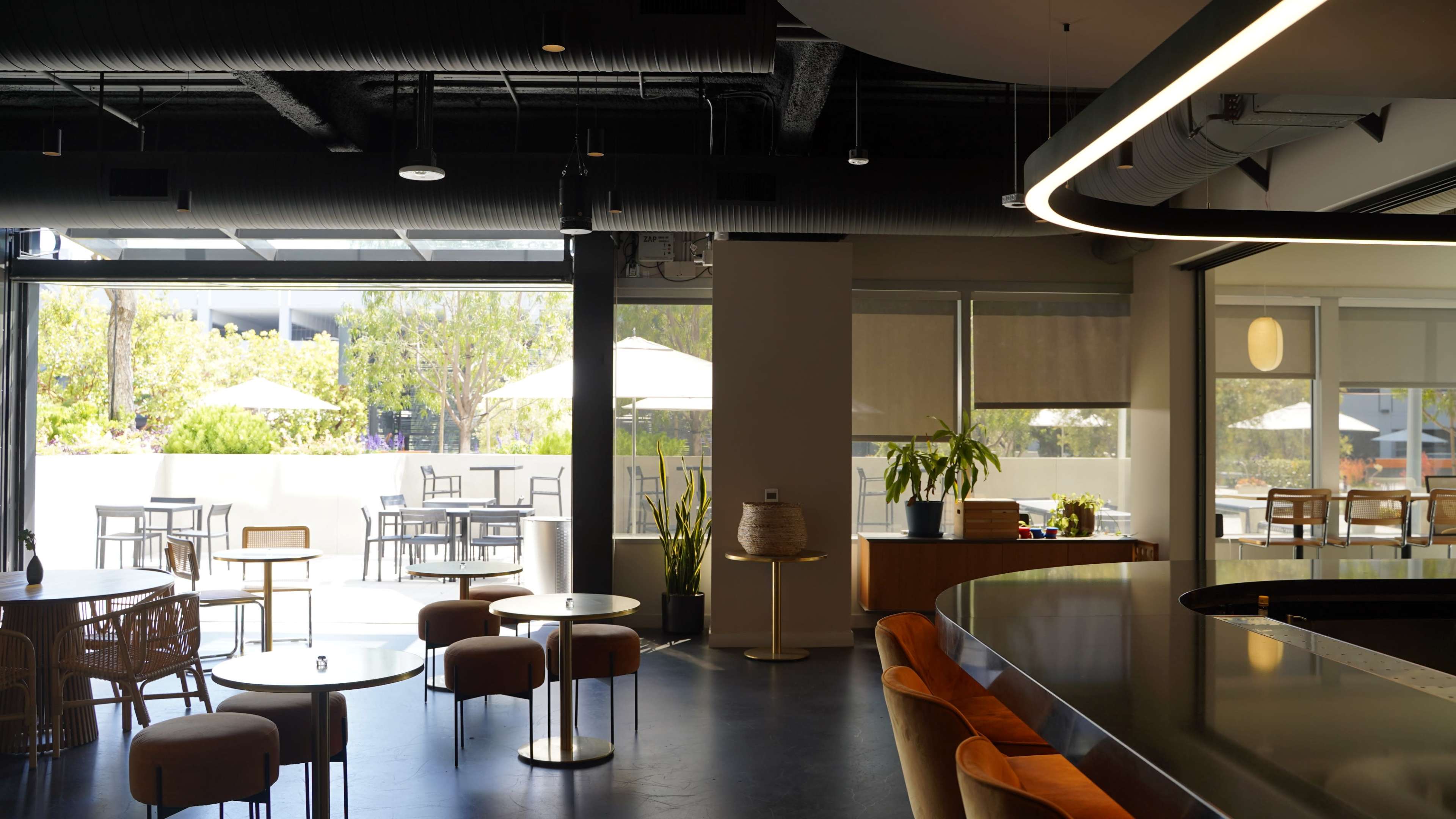 Large & Bright Indoor/Outdoor Cafe & Bar Venue in Playa Vista Image in Westchester, Los Angeles, CA