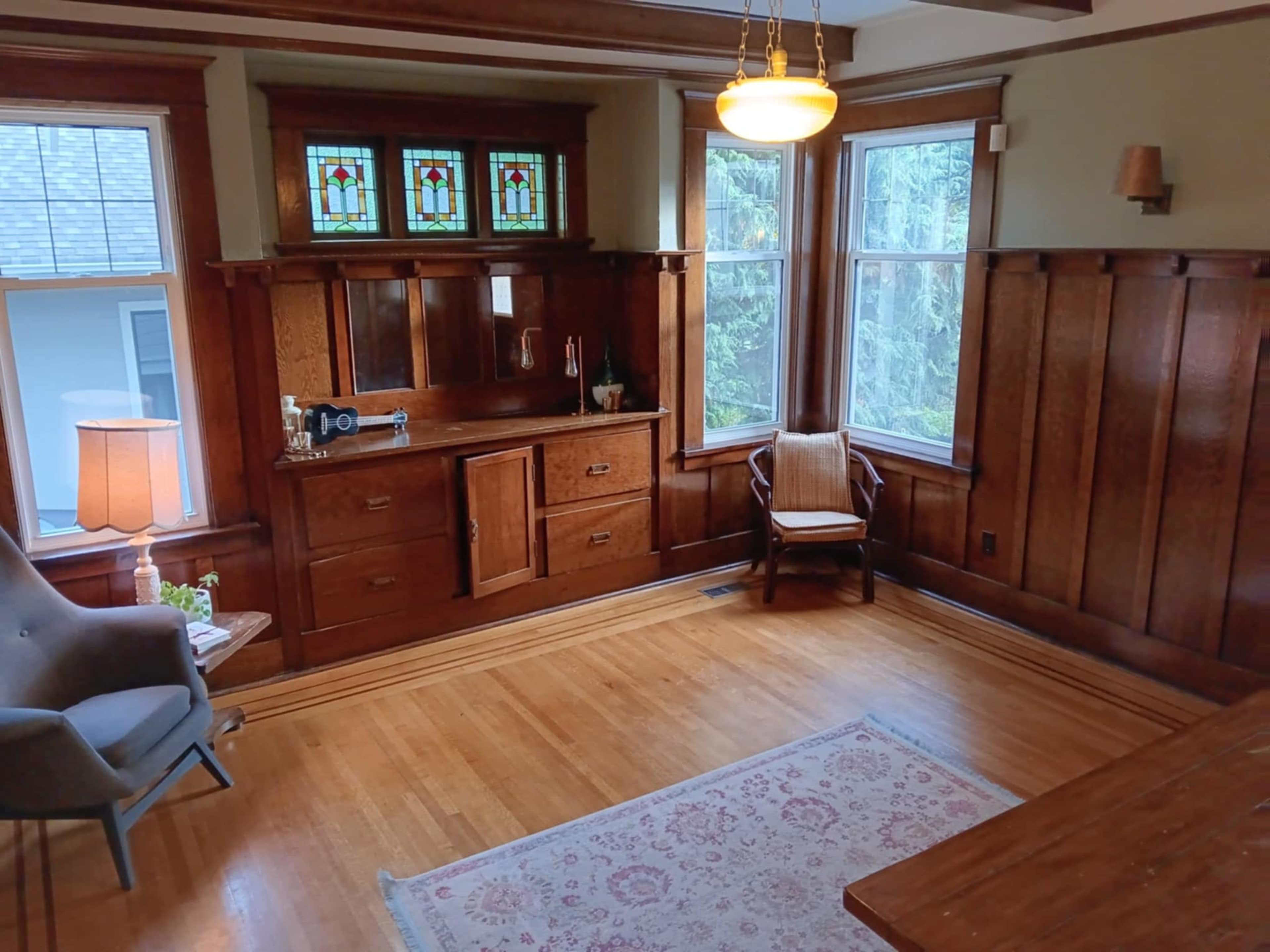 Historic Craftsman Gem with Deck, Views & Garden Image in Gorge -Tillicum Area, Victoria, BC