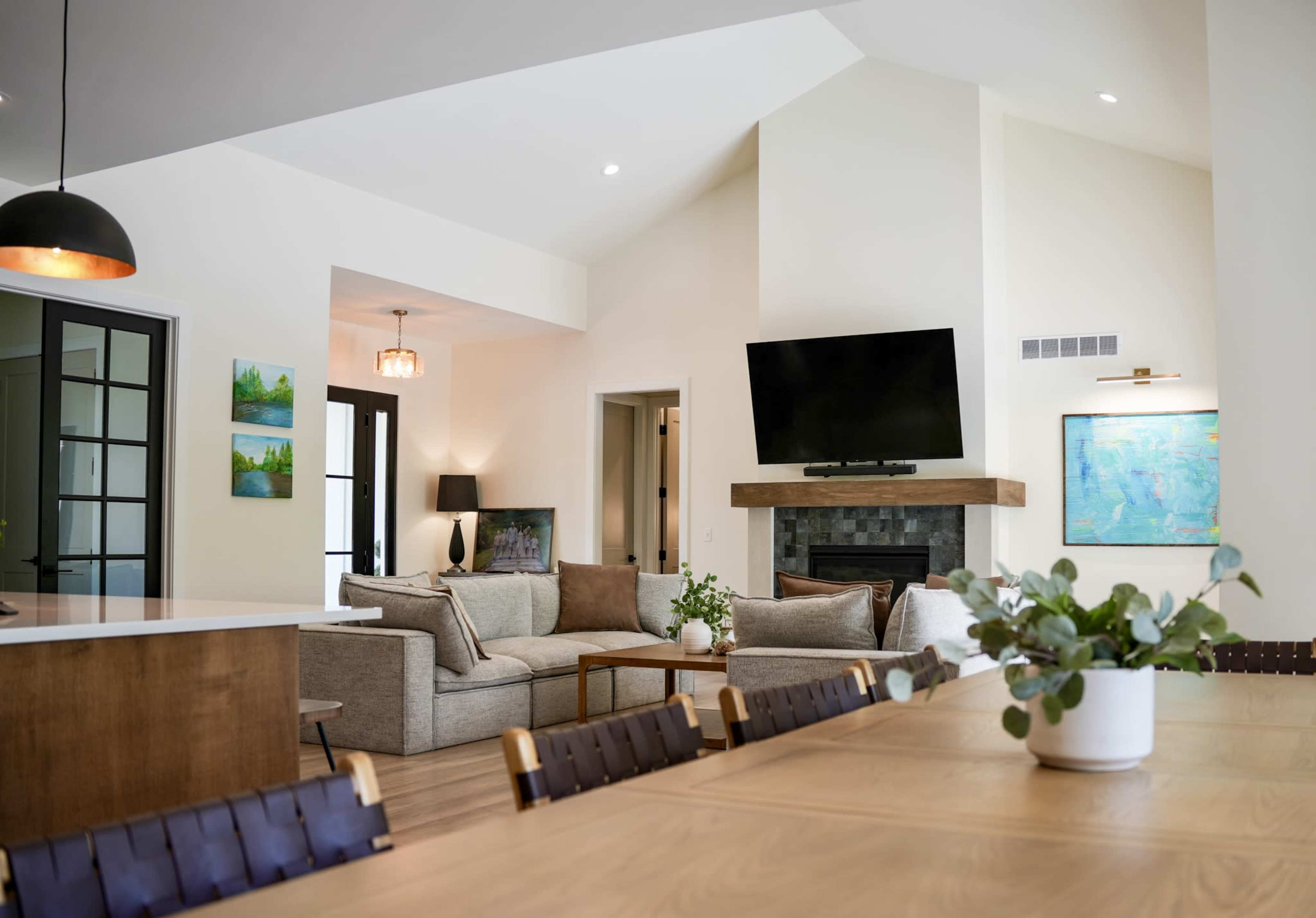 Modern Organic Dream Home with Designer Kitchen, Spa Bath & Natural Light Image in Brighton Township, Brighton, MI