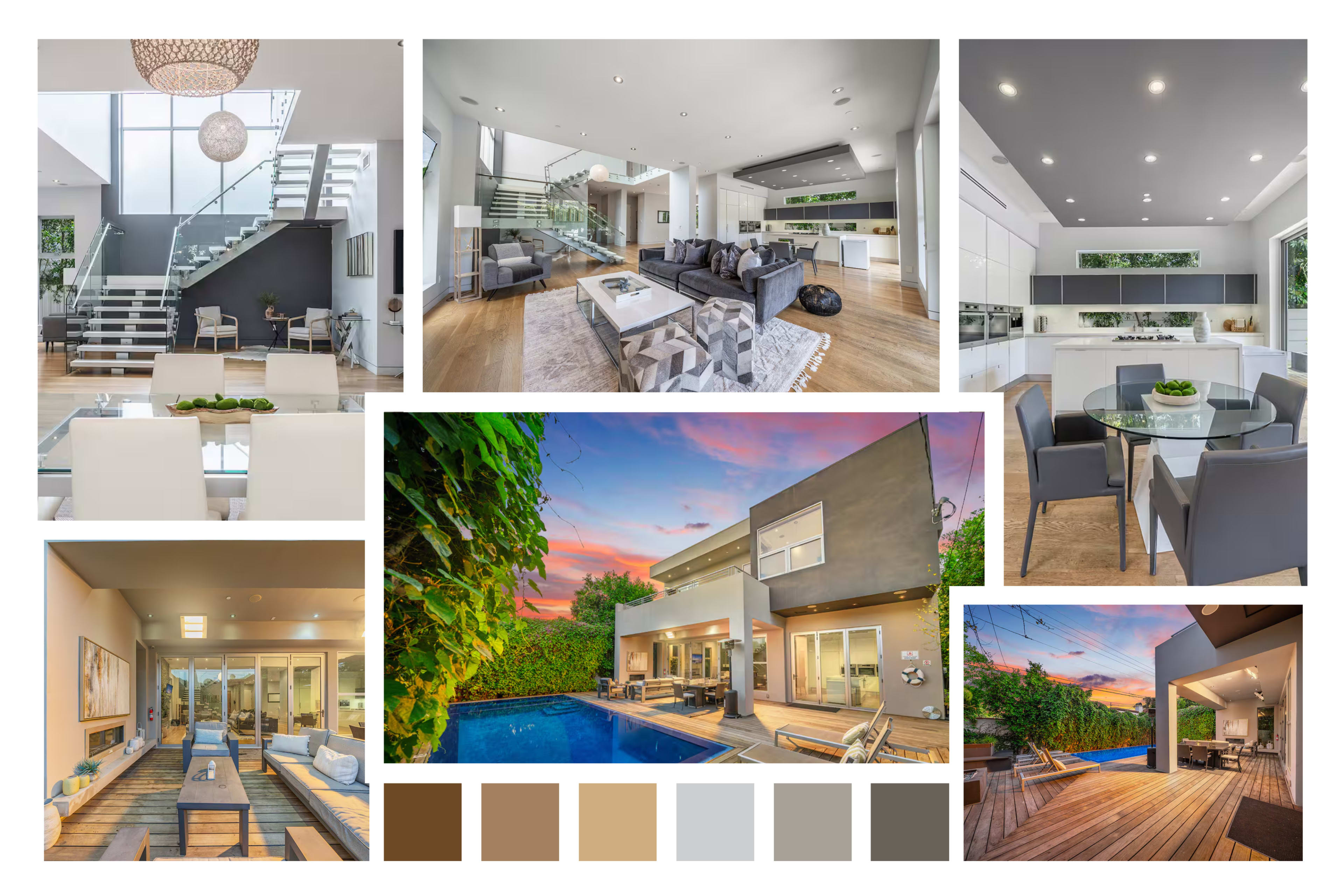 SLEEK GLASS MODERN WITH LUSH PRIVACY WALL Image in Beverly Grove, Los Angeles, CA