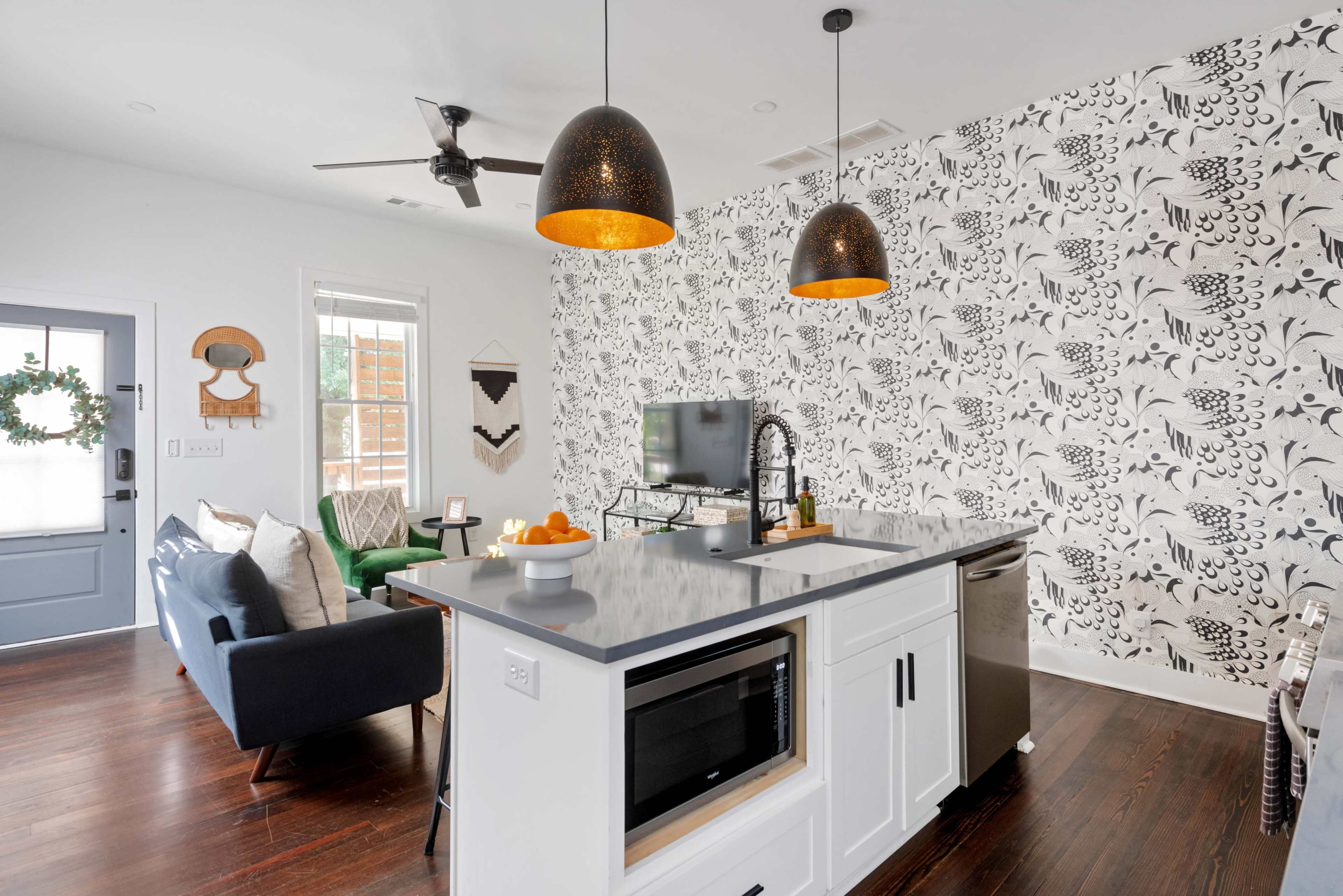 Whiskey Neat | Bright & Hip Bachelor Pad in Reynoldstown Image in Reynoldstown, Atlanta, GA