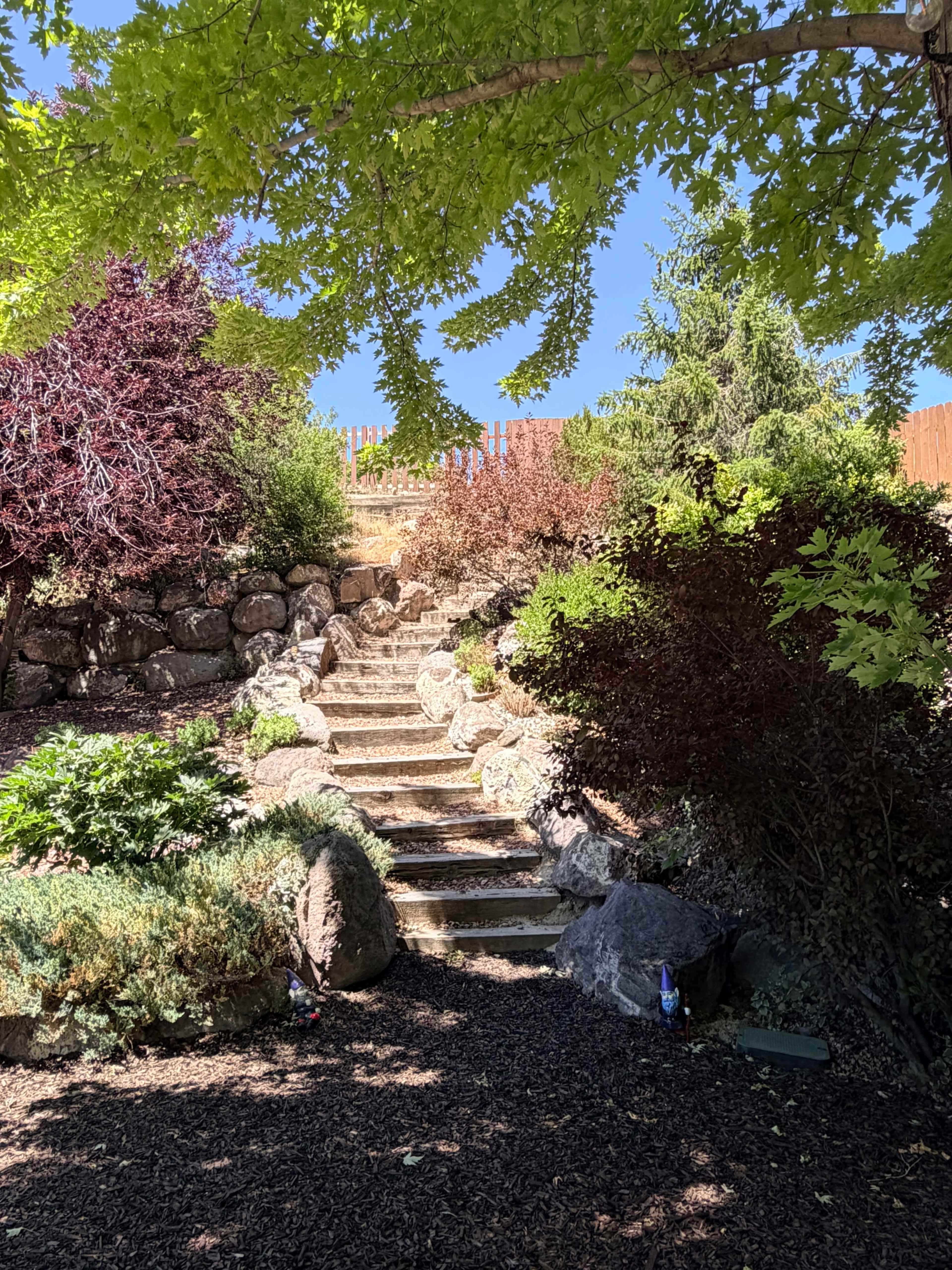 Fairy Tale Garden Oasis: Double Waterfall, Pond & Willow Image in Murray, Salt Lake City, UT