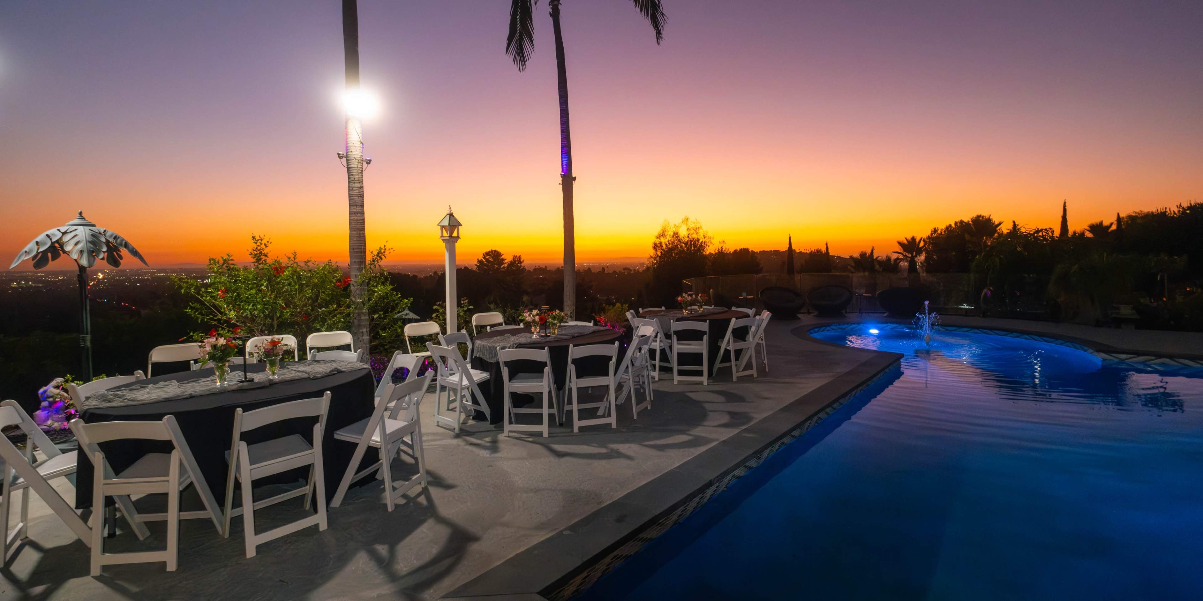 Modern Hilltop Estate with Sunset Pool Deck, Panoramic Views & Full-Service Event Hosting Image in North Tustin, Santa ana, CA