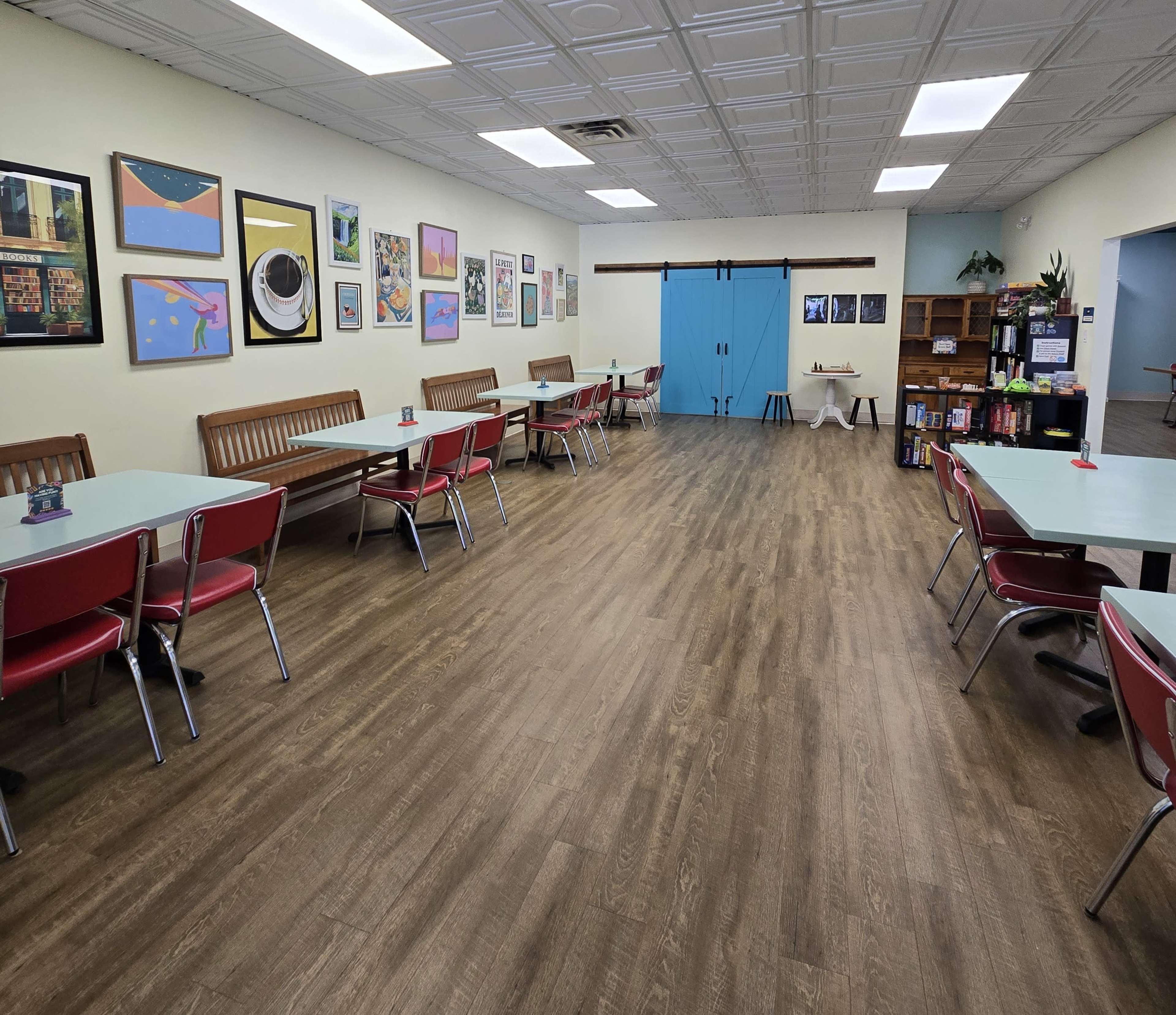 Suburban Neighbourhood's Own Bright and Colourful Board Game Cafe Image in Burlington, Burlington, ON