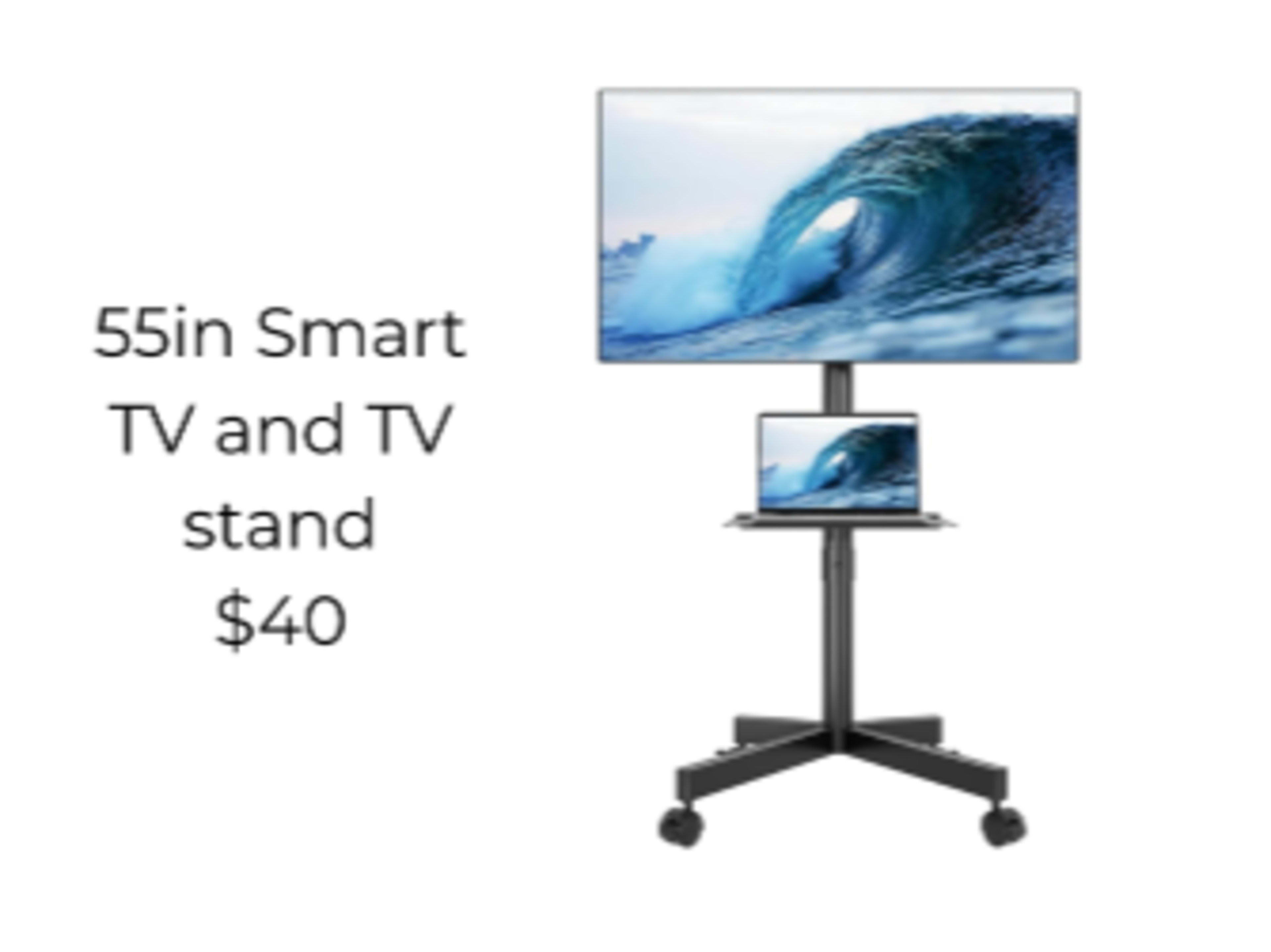 55 in Smart TV and TV Stand