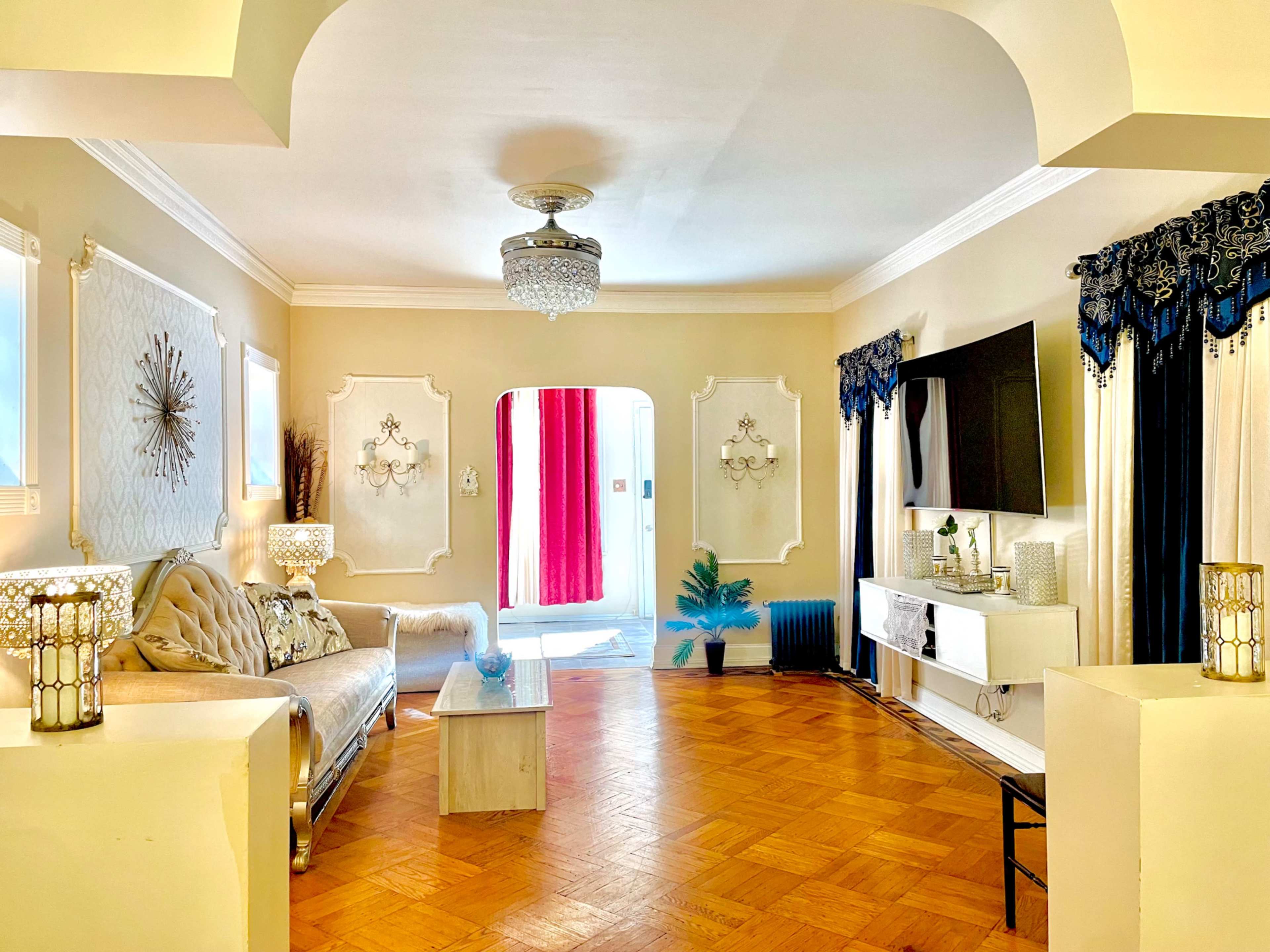 Elegant Vintage-Inspired Brooklyn Duplex with Luxe Finishes & Crystal Chandeliers Located in the Heart of Brooklyn Image in East Flatbush, Brooklyn, NY