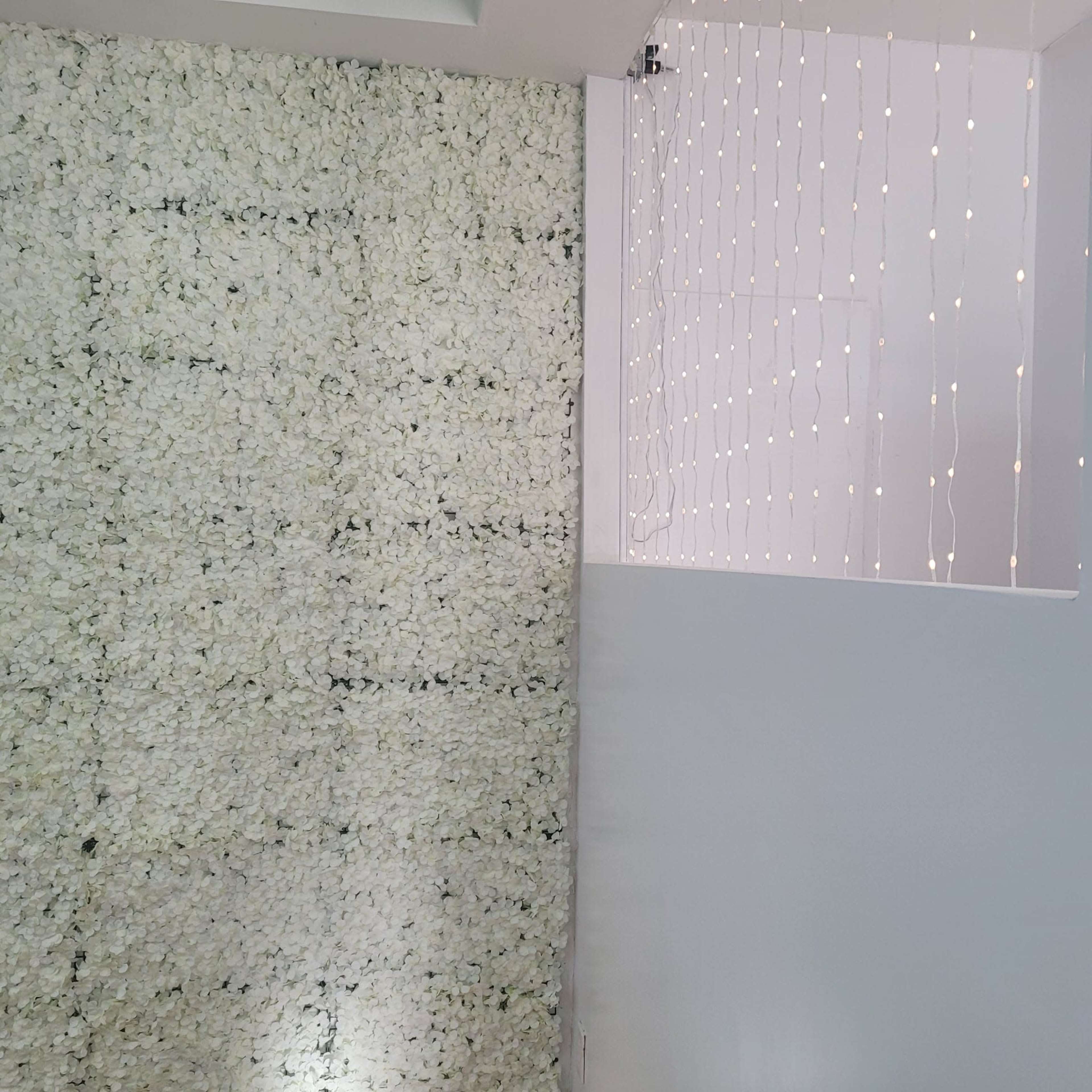 A  stunning all white Interior Event Venue Image in Jamaica, Queens, NY