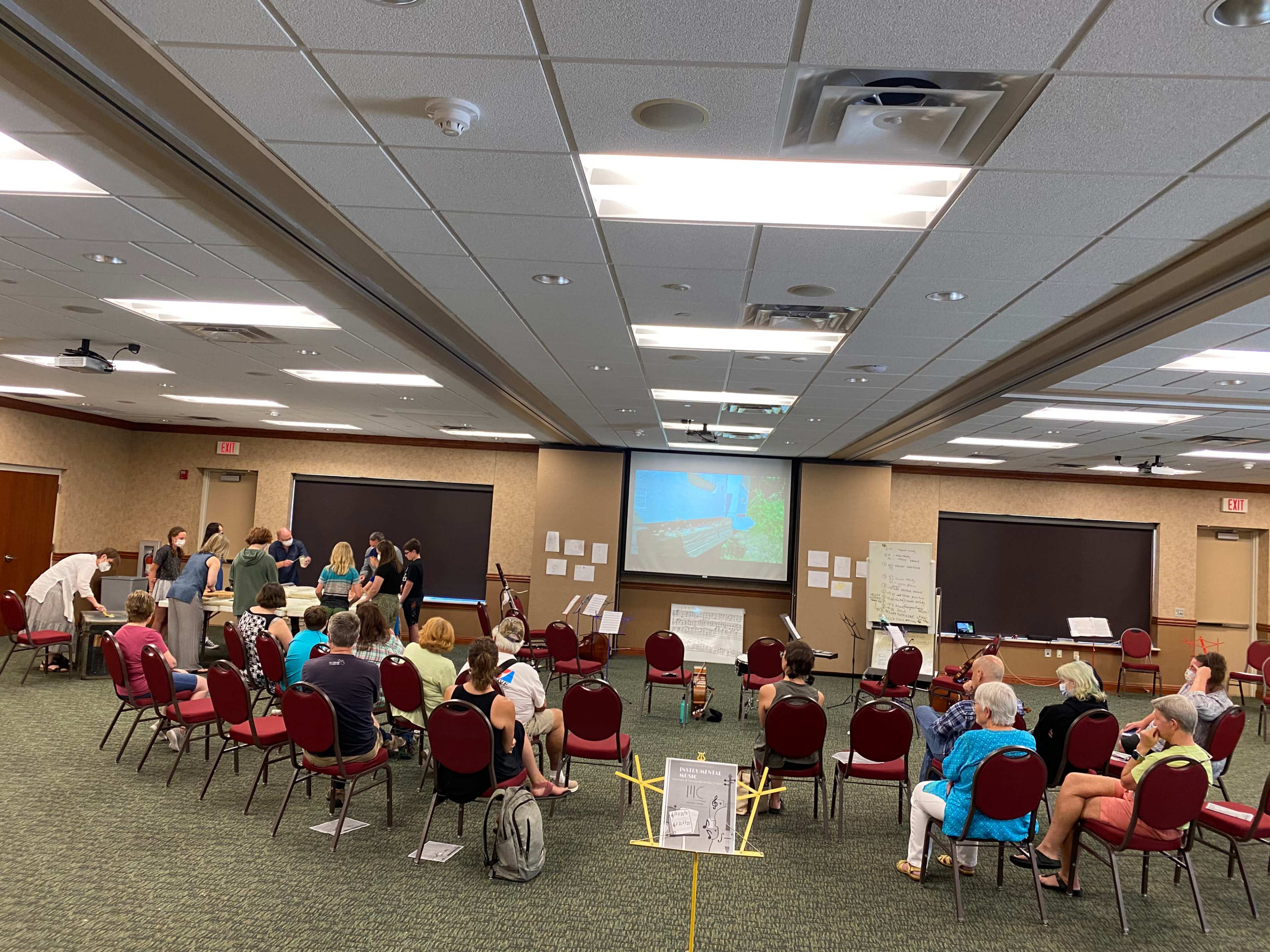 Flexible hall with modern ammendities (including adjacent kitchen) in a rural setting overlooking historic woods and farmland. Image in Macon Township, Clinton, MI