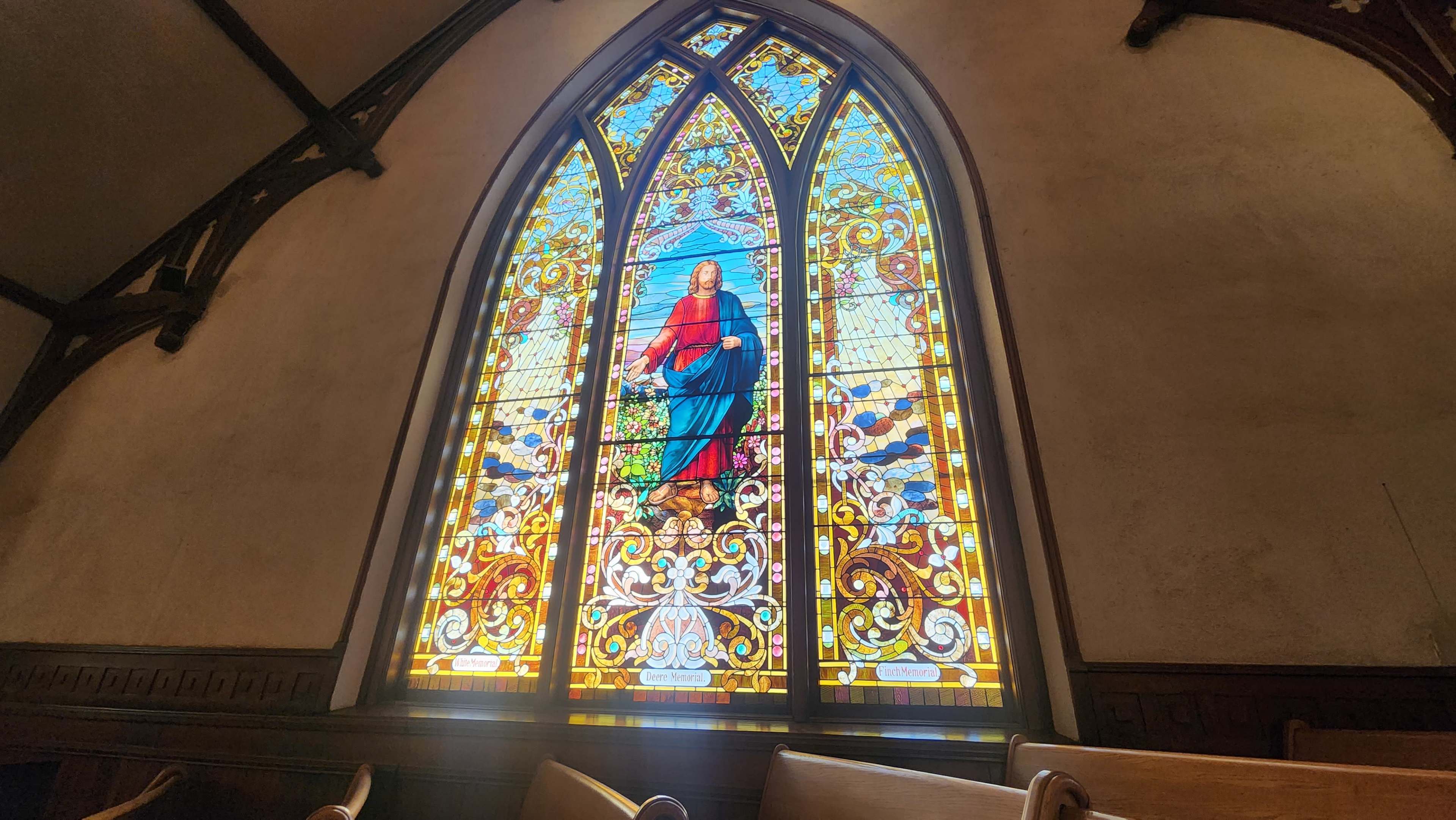 Historic Red Sandstone Church Image in Downtown Riverside, Riverside, CA