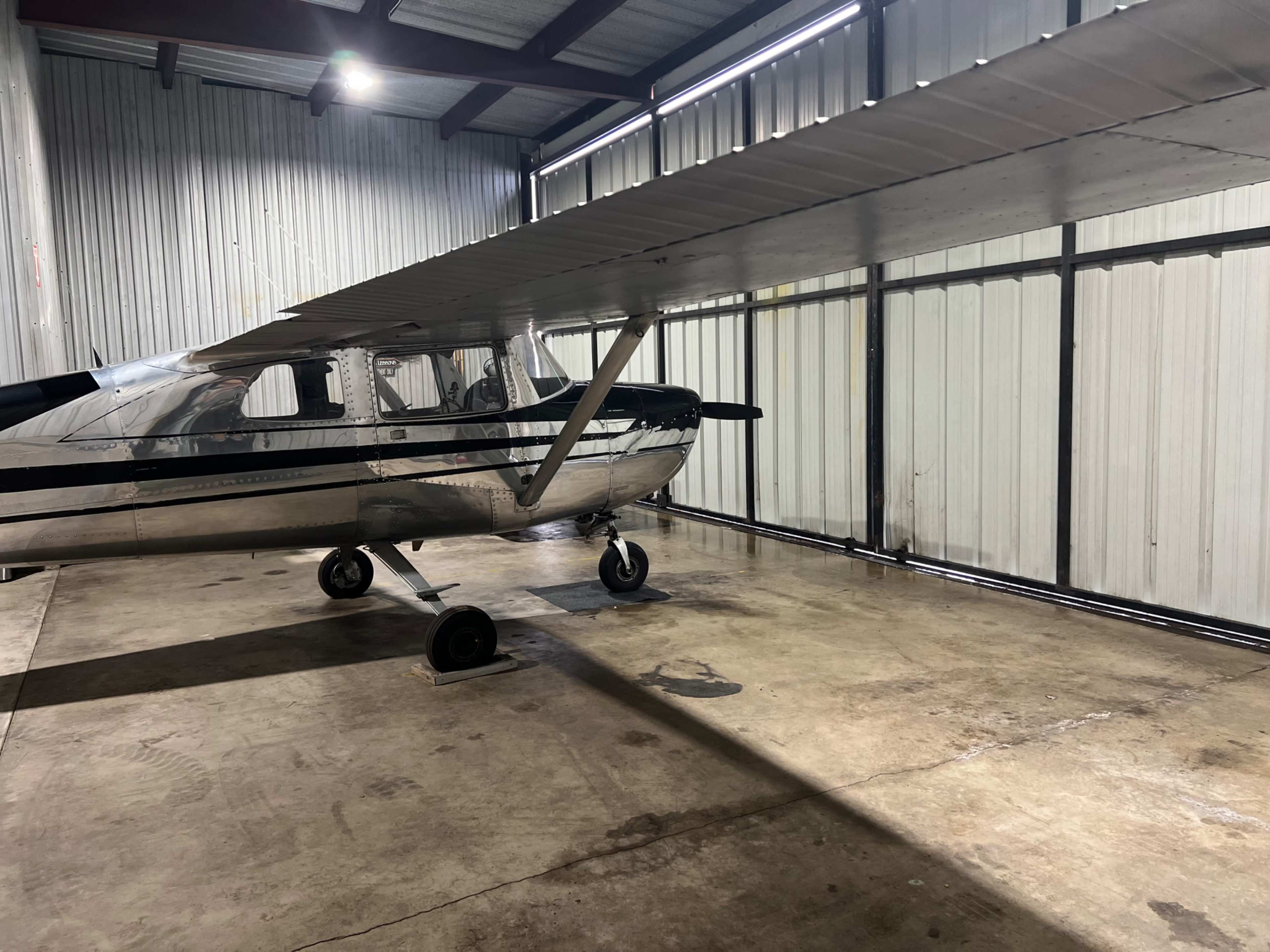 Airport hangar with airplane backdrop Image in Upland, Upland, CA