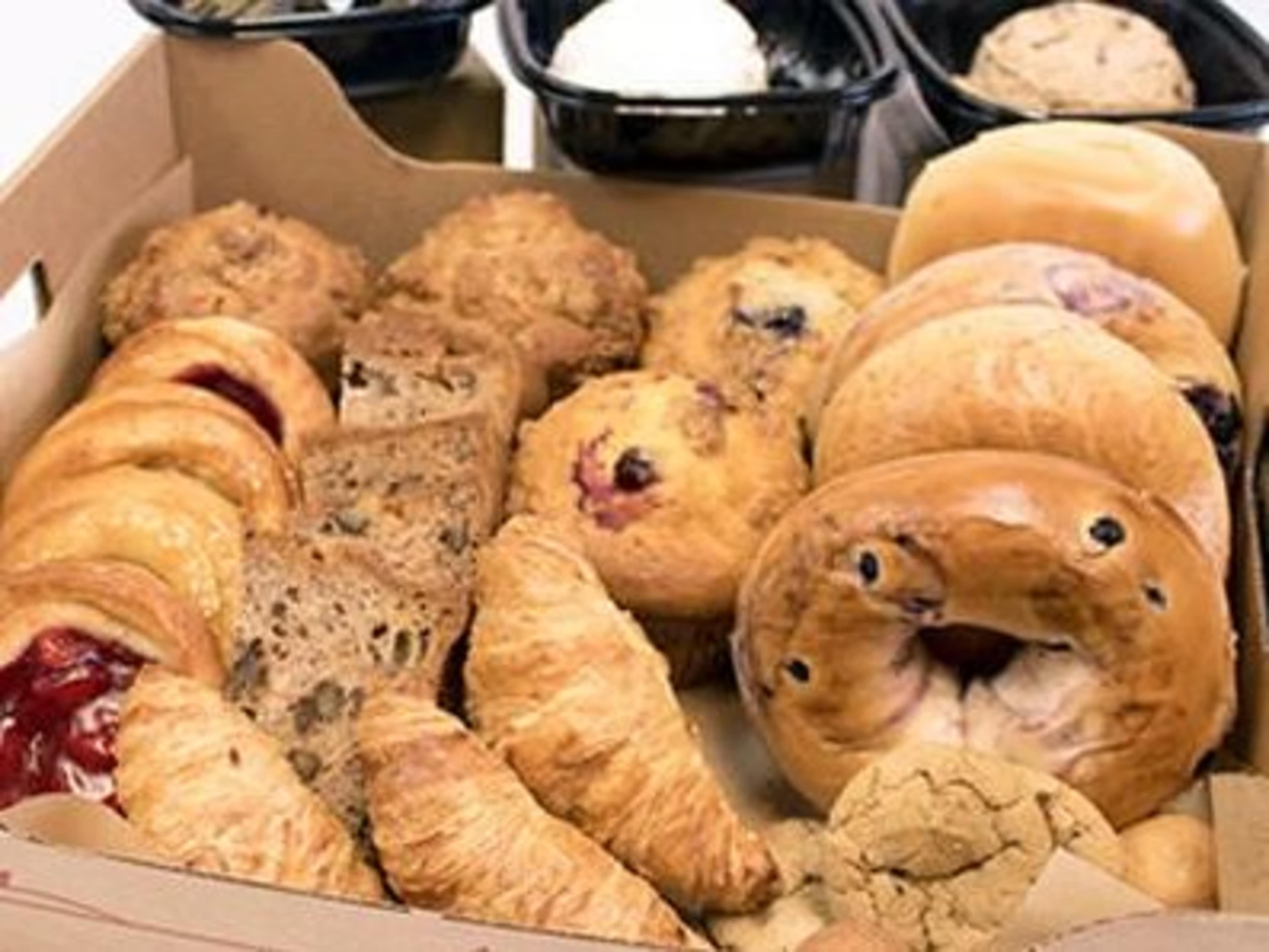 Breakfast- bagels/pastries and coffee