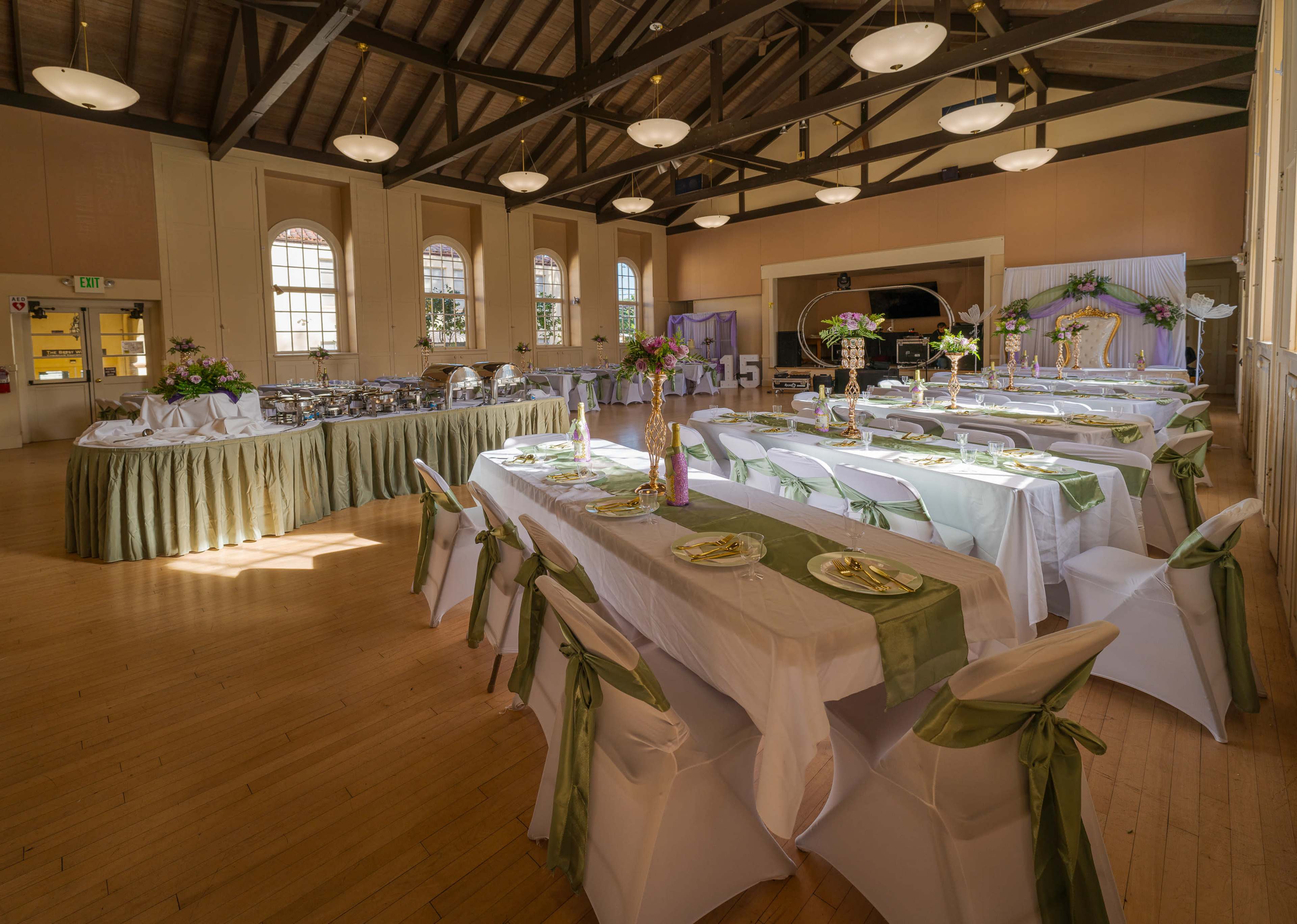 Kloss Hall: Large Reception Hall with Stage, Audio/Video, and Available Commercial Kitchen (Booked Separately) Image in North Central, San Mateo, CA