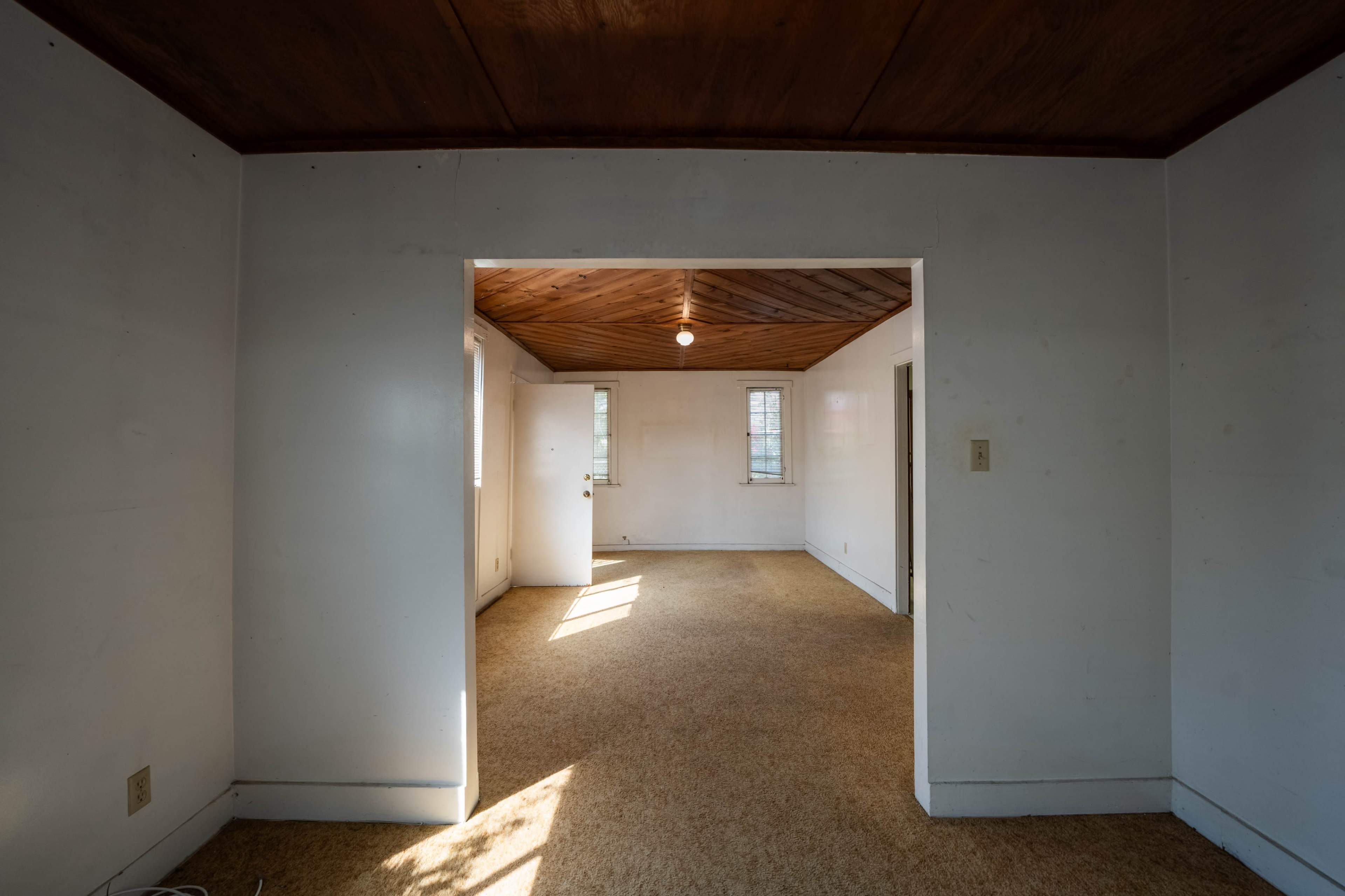 1930's Abandoned & Empty Wood Panel Vintage Home Image in Clarkdale, Culver City, CA
