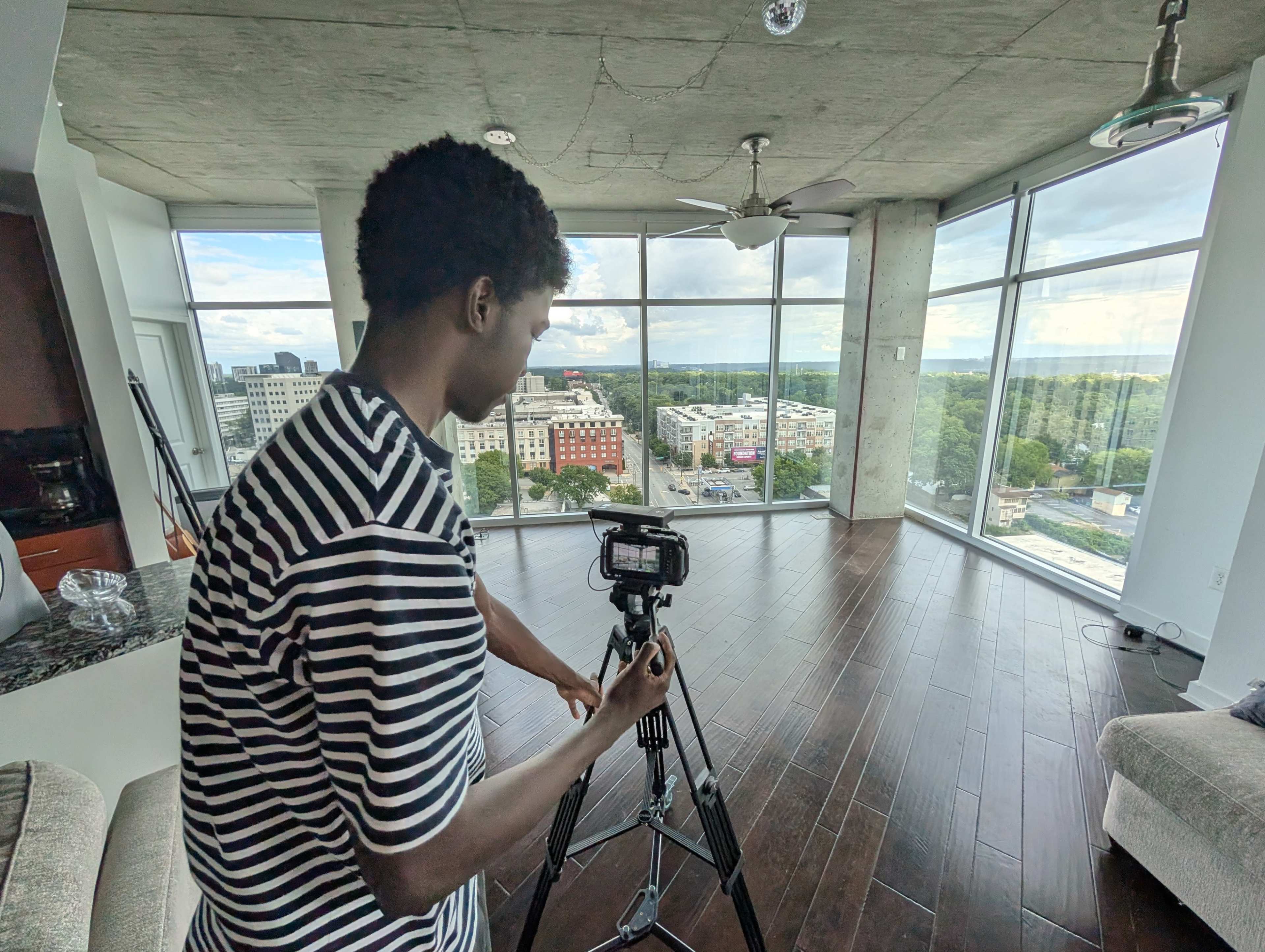 Downtown Condo with top-to-bottom windows and Skyline View Image in Buckhead, Atlanta, GA