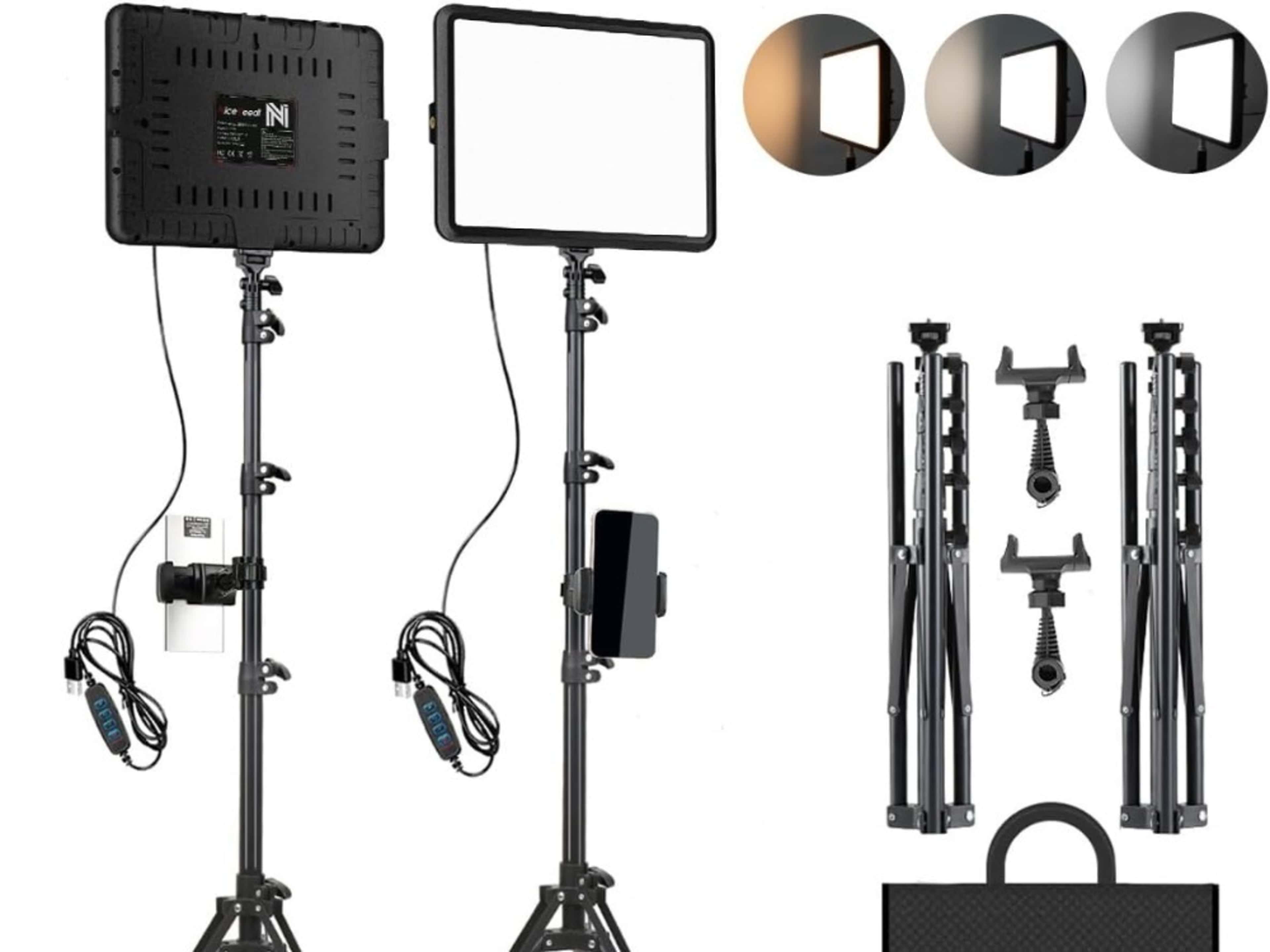 2 PACK LED STUDIO LIGHTS