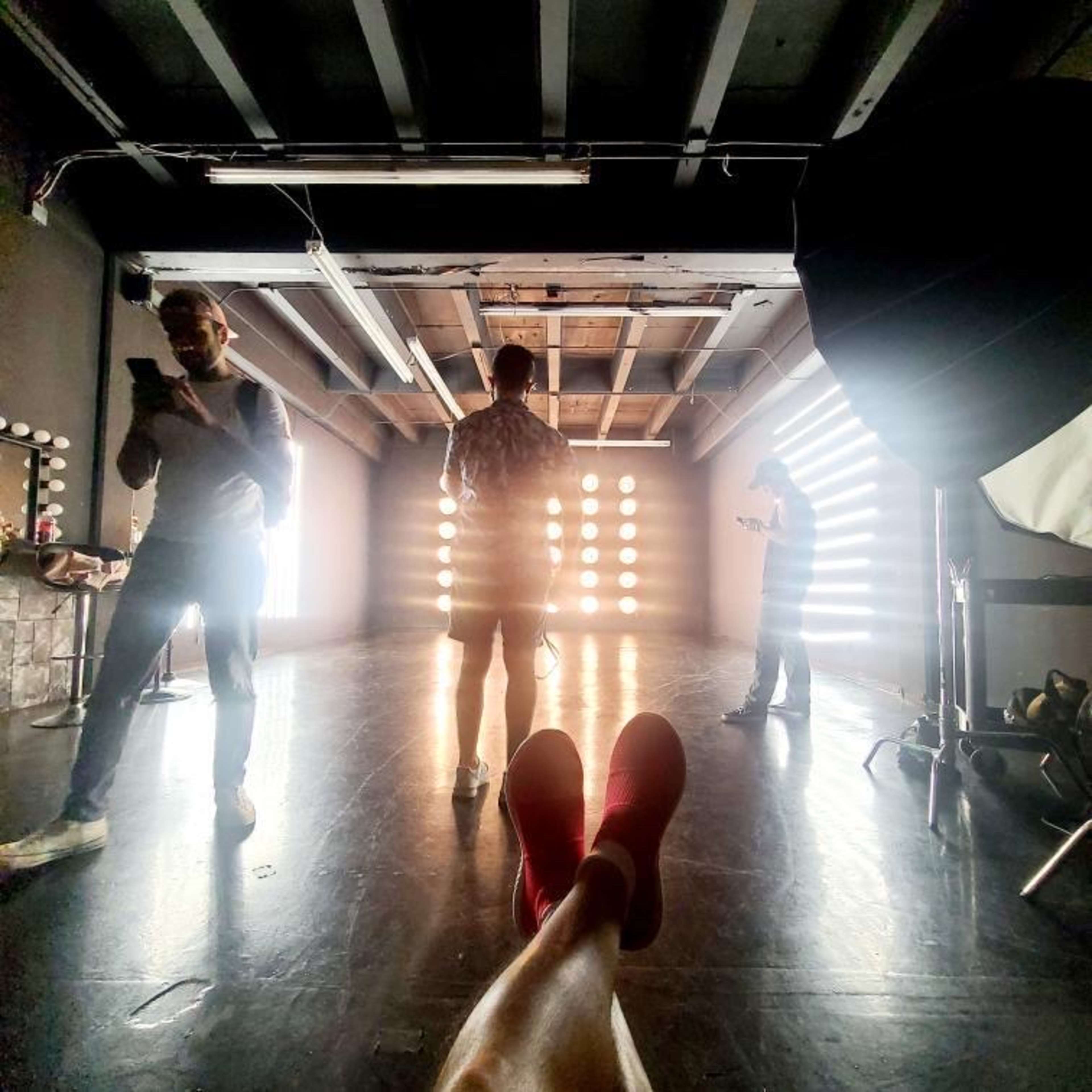 Warehouse music video shoot