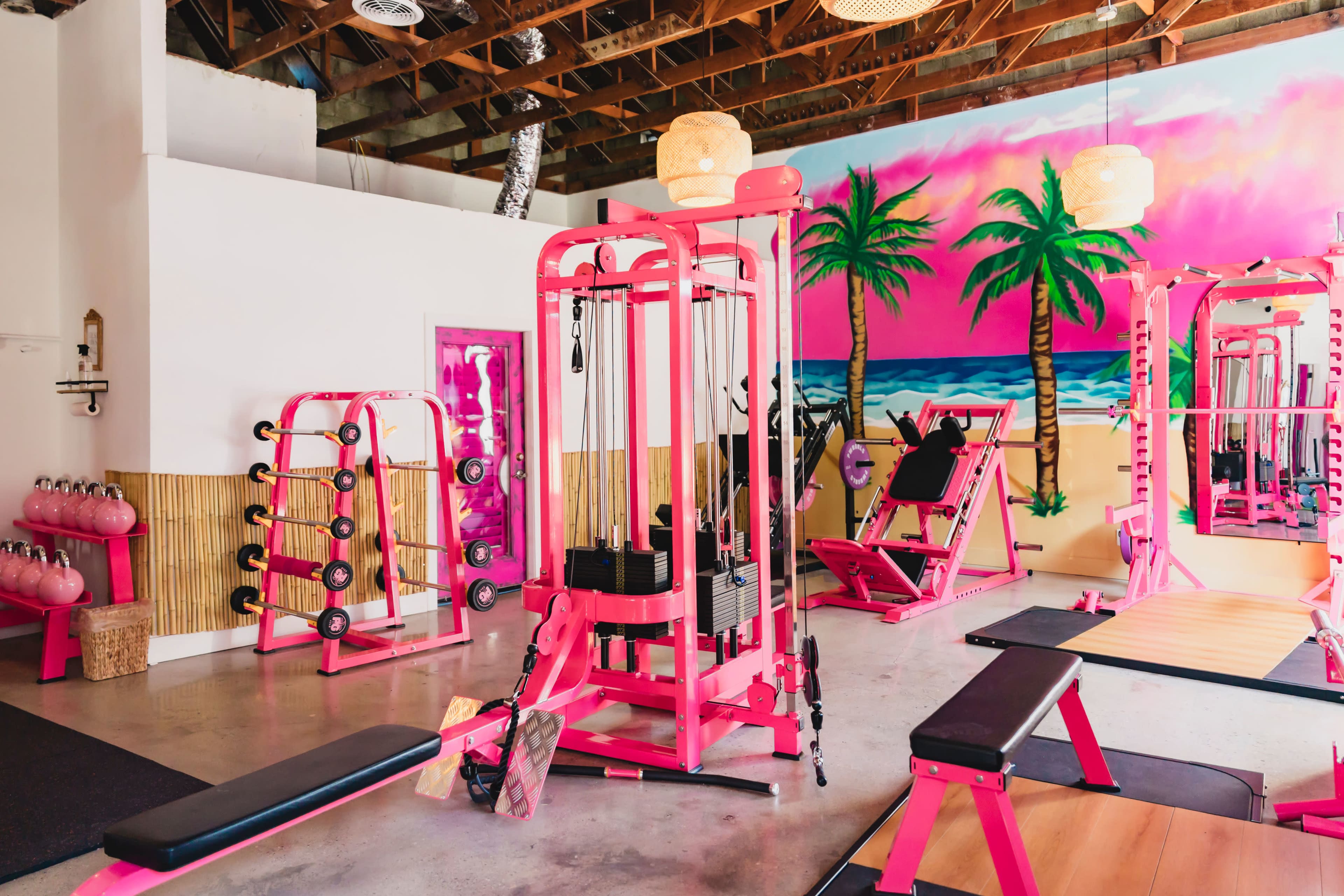 PWRGRLS Pink Gym – Beach Vibes, Strength, & Bold Feminine Energy Image in Sherman Oaks, Sherman Oaks, CA