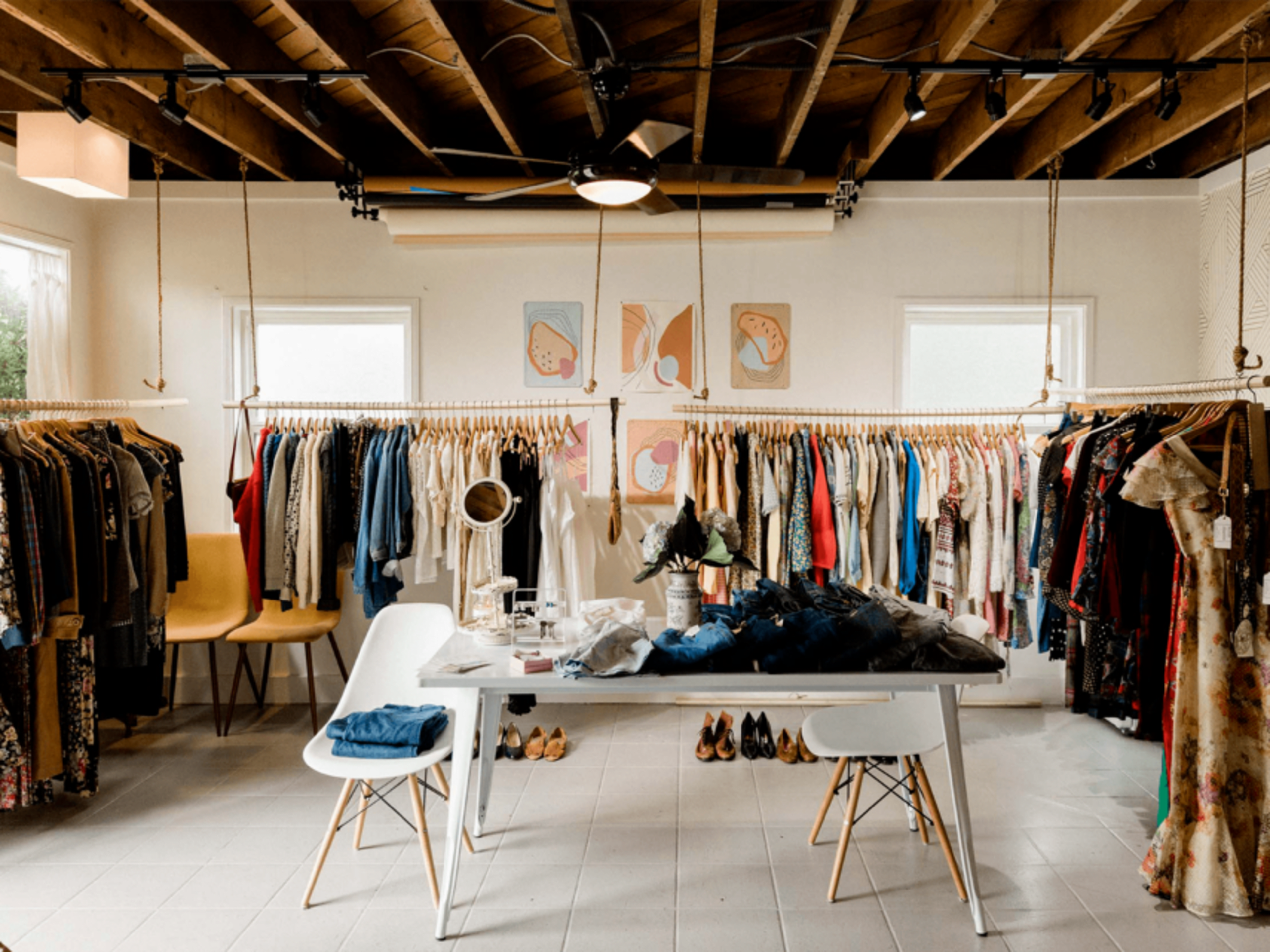 Wooden Hanging Poles