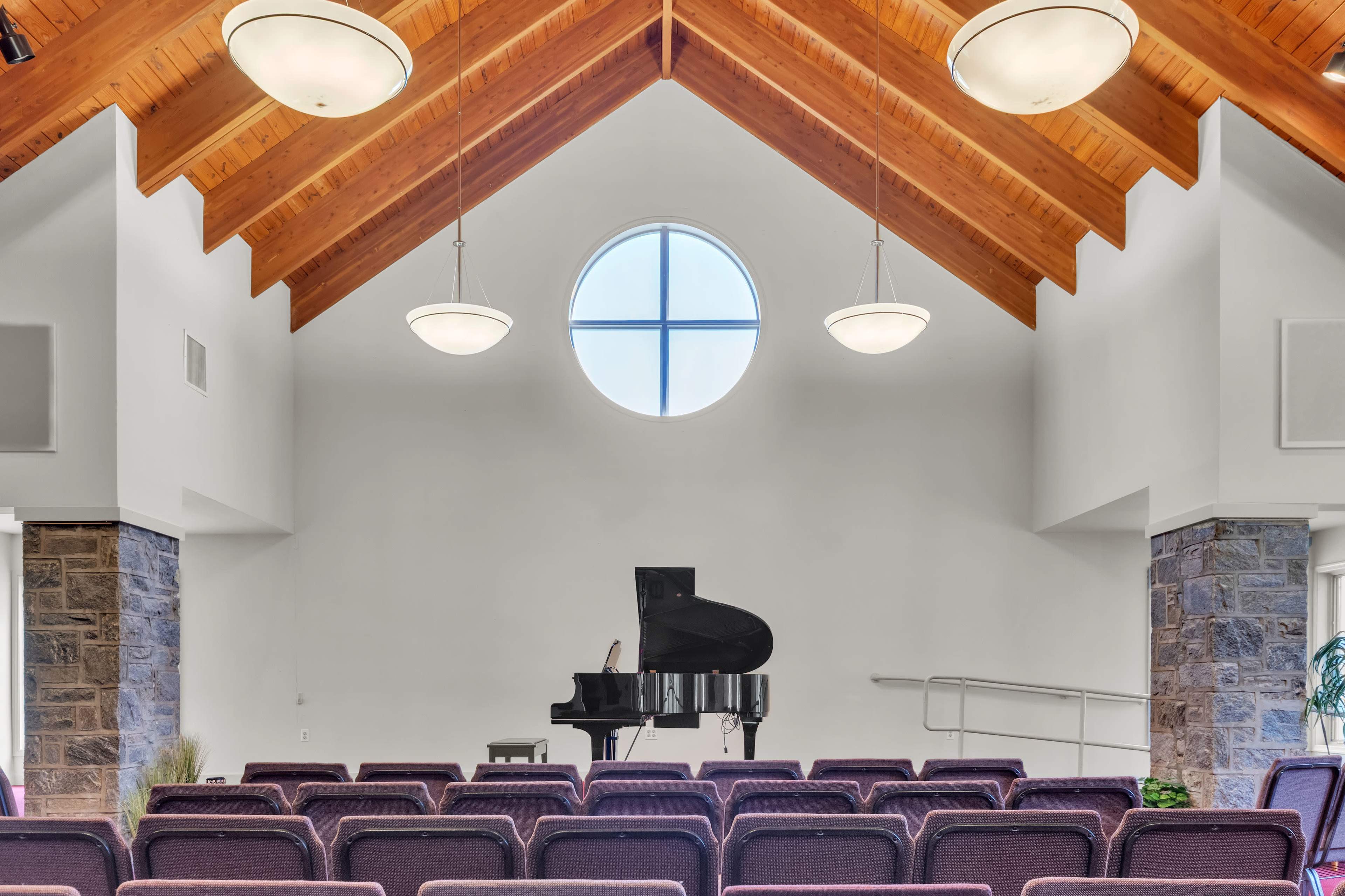Beautiful High Ceilings Performance Hall Image in Marple Township, Broomall, PA