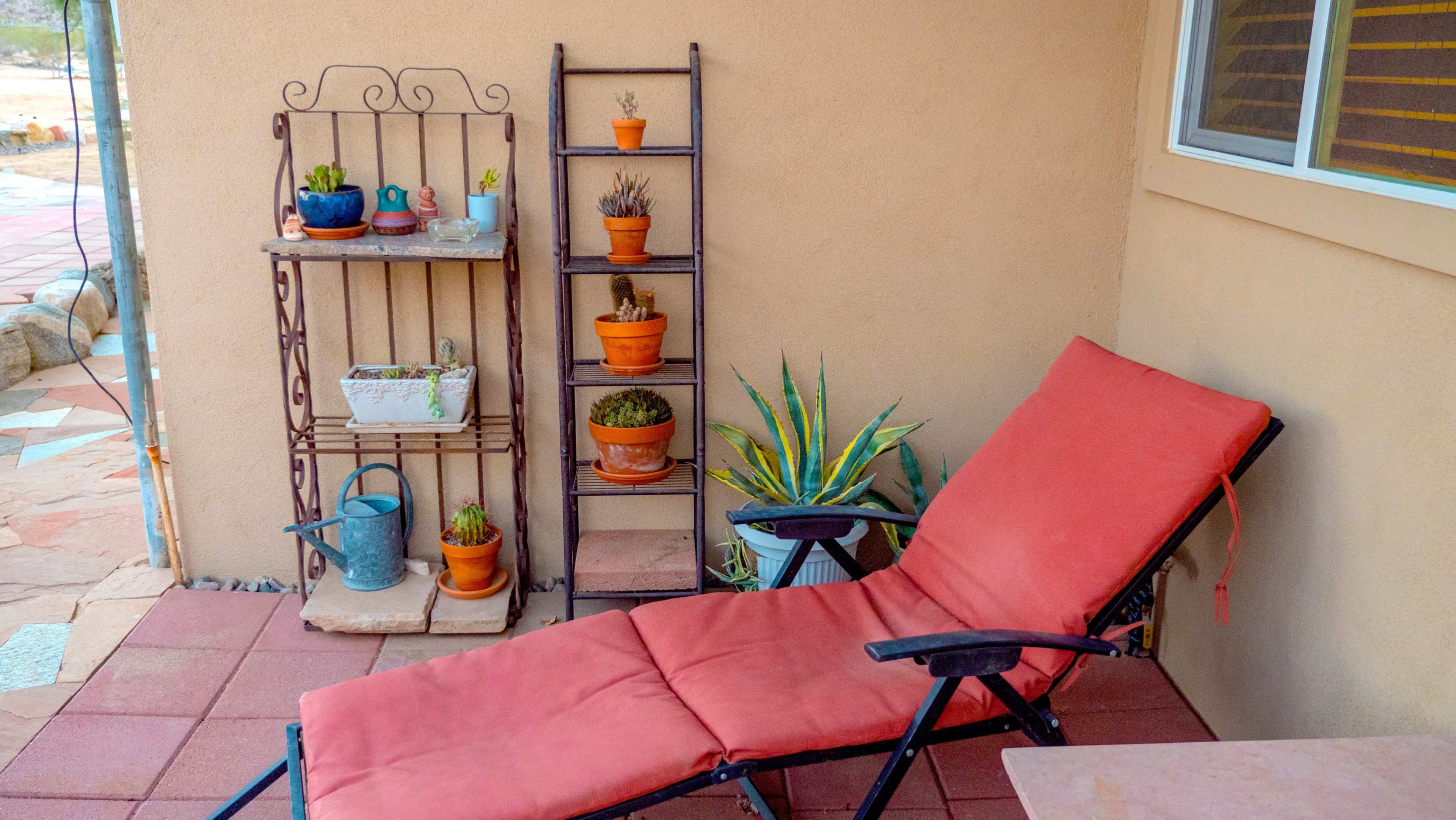 Eclectic Stone Art Home with Secluded Desert View Image in , Joshua Tree, CA