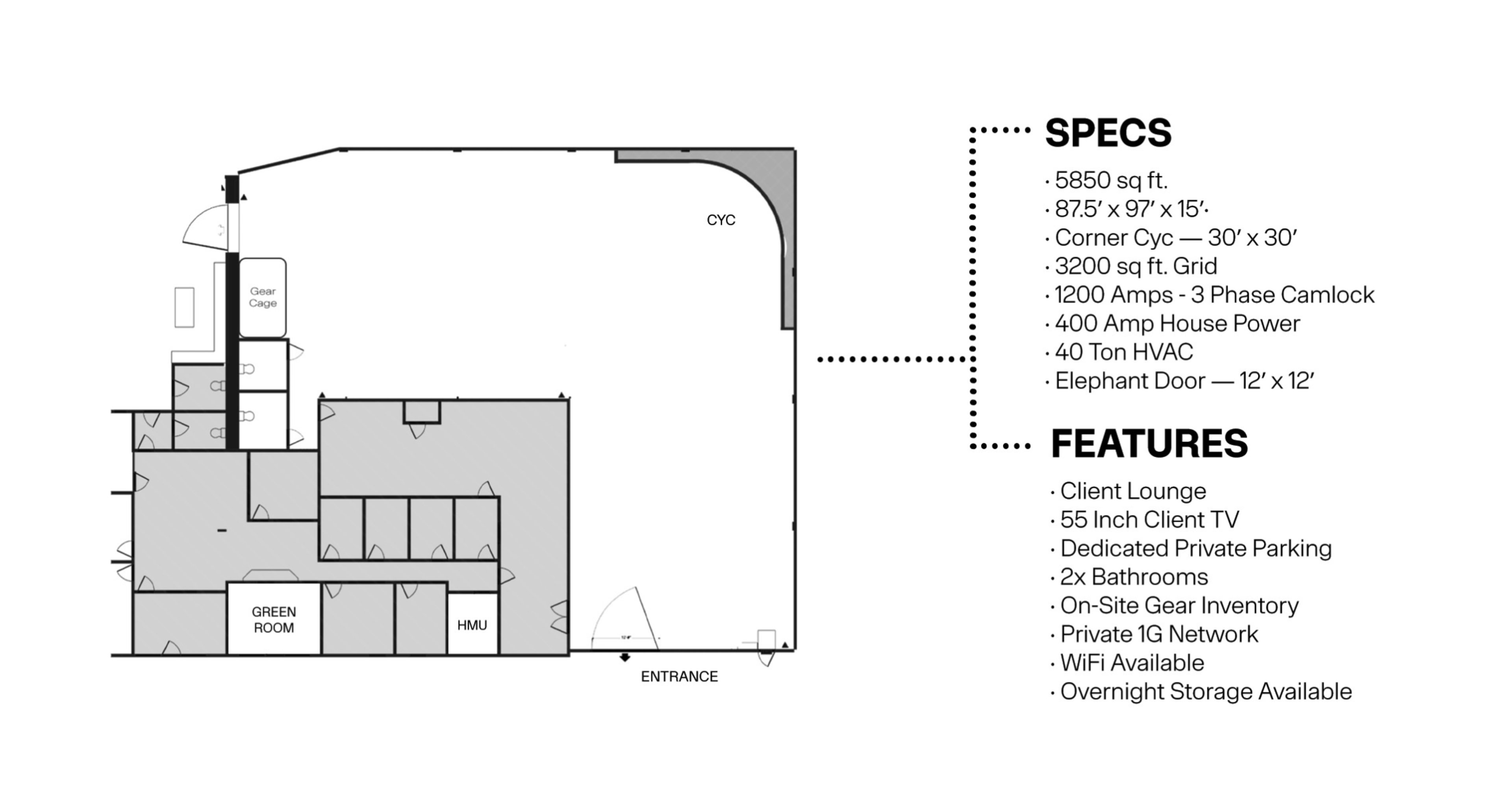 Spacious 6,000 sq ft Production Studio with Pre-Lit RGB Cyc Wall & Lighting Grid Image in Lake Balboa, Van Nuys, CA