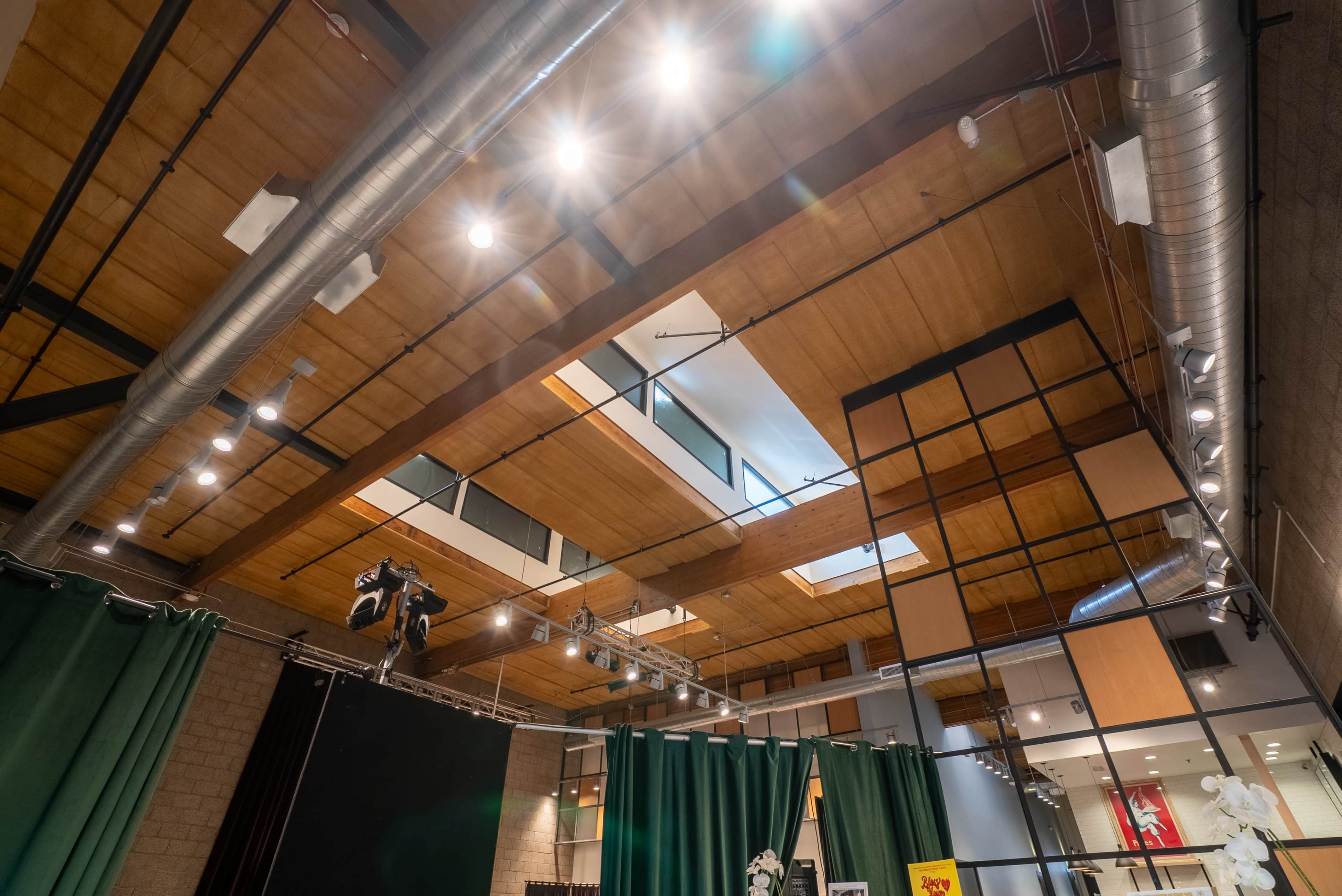 Spacious Industrial 99-Seat Theatre with High Ceilings for Filming, Screening, Performances & Events Image in Hollywood, Los Angeles, CA