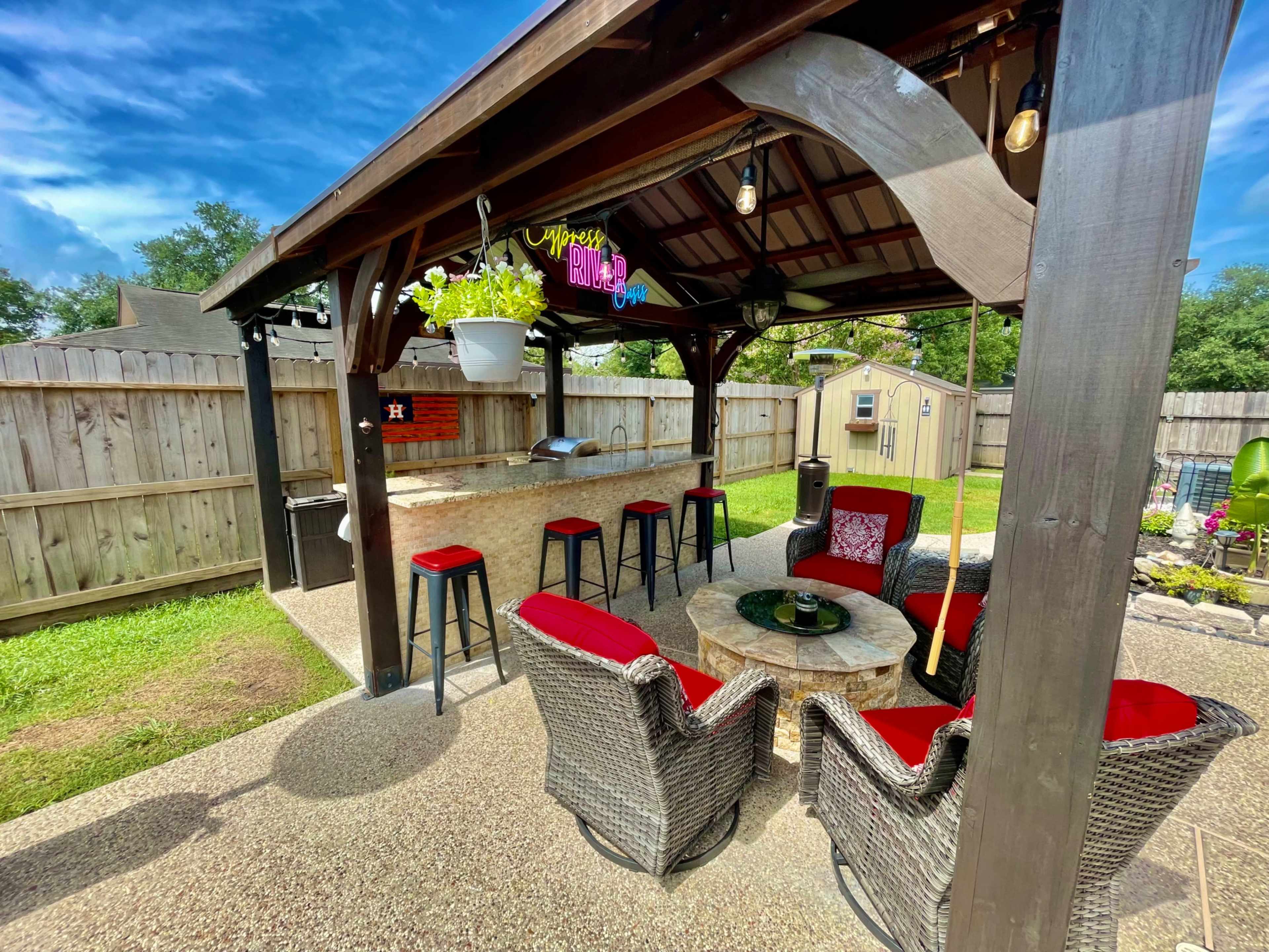 Private pool and bathroom! Free heated pool! Image in Cypress Meadows, Katy, TX