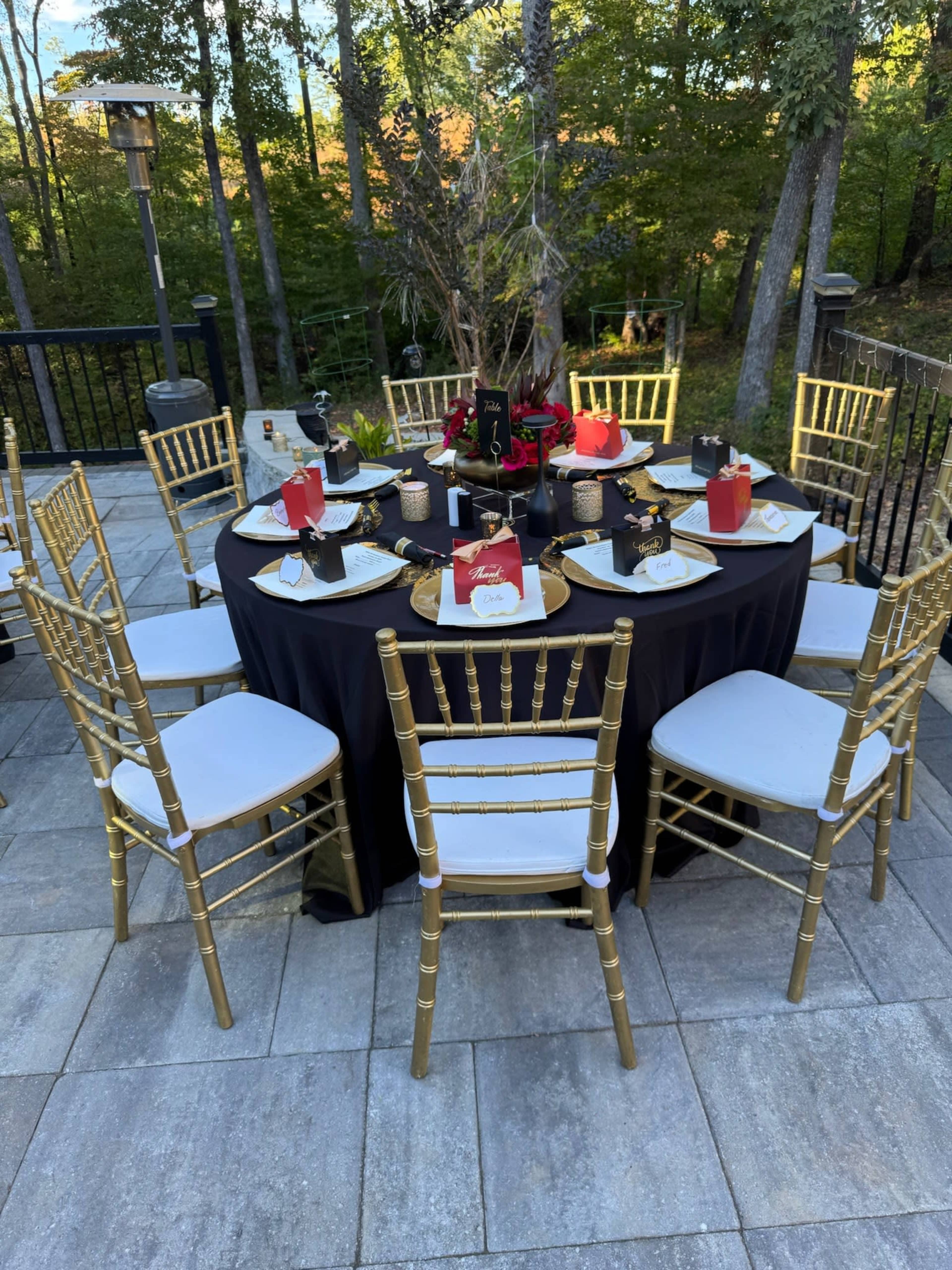 Private spacious 2 level patio with treeline backdrop Image in , HIRAM, GA