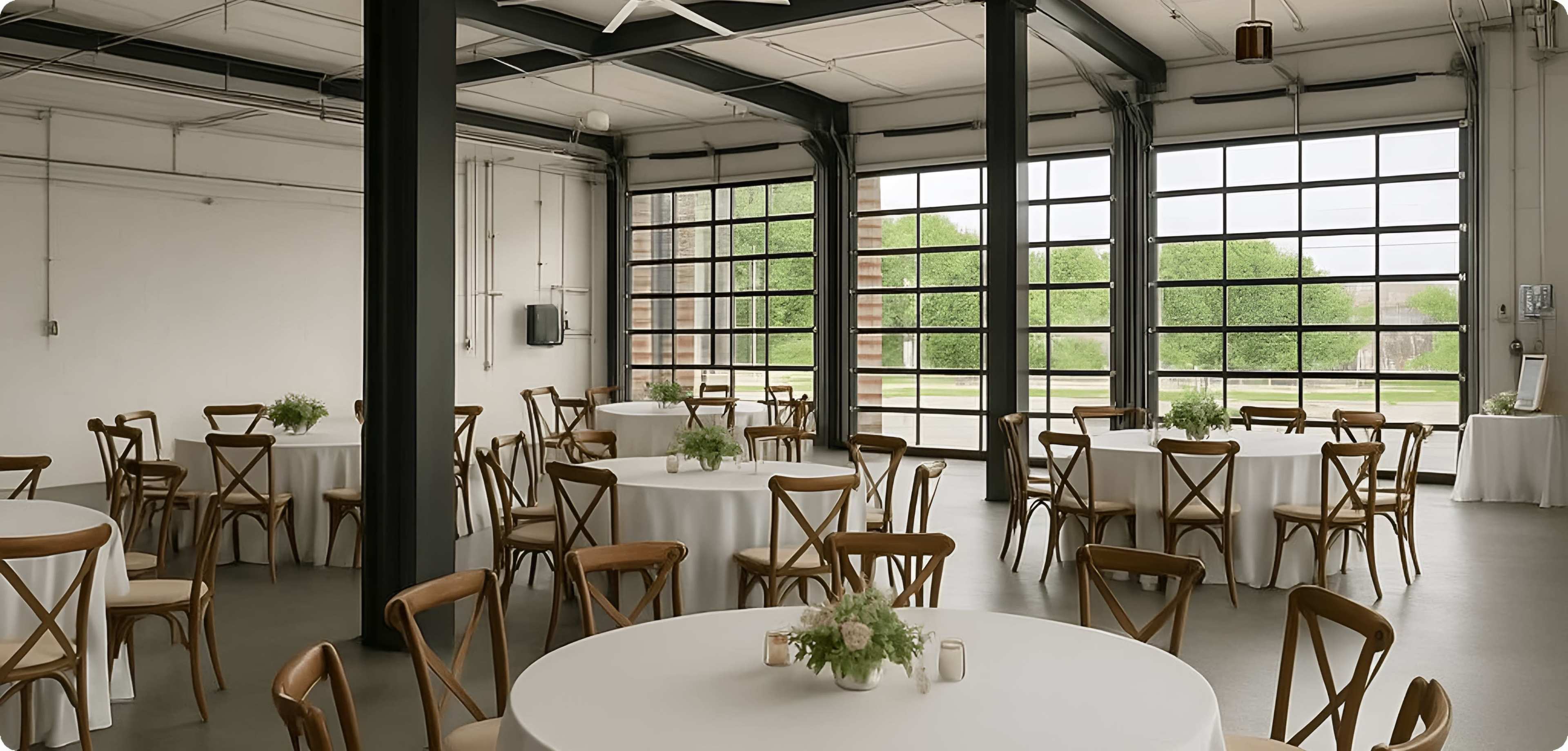 Industrial Modern Event Space with Floor-to-Ceiling Windows Near Pittsburgh Image in O'Hara Township, Pittsburgh, PA