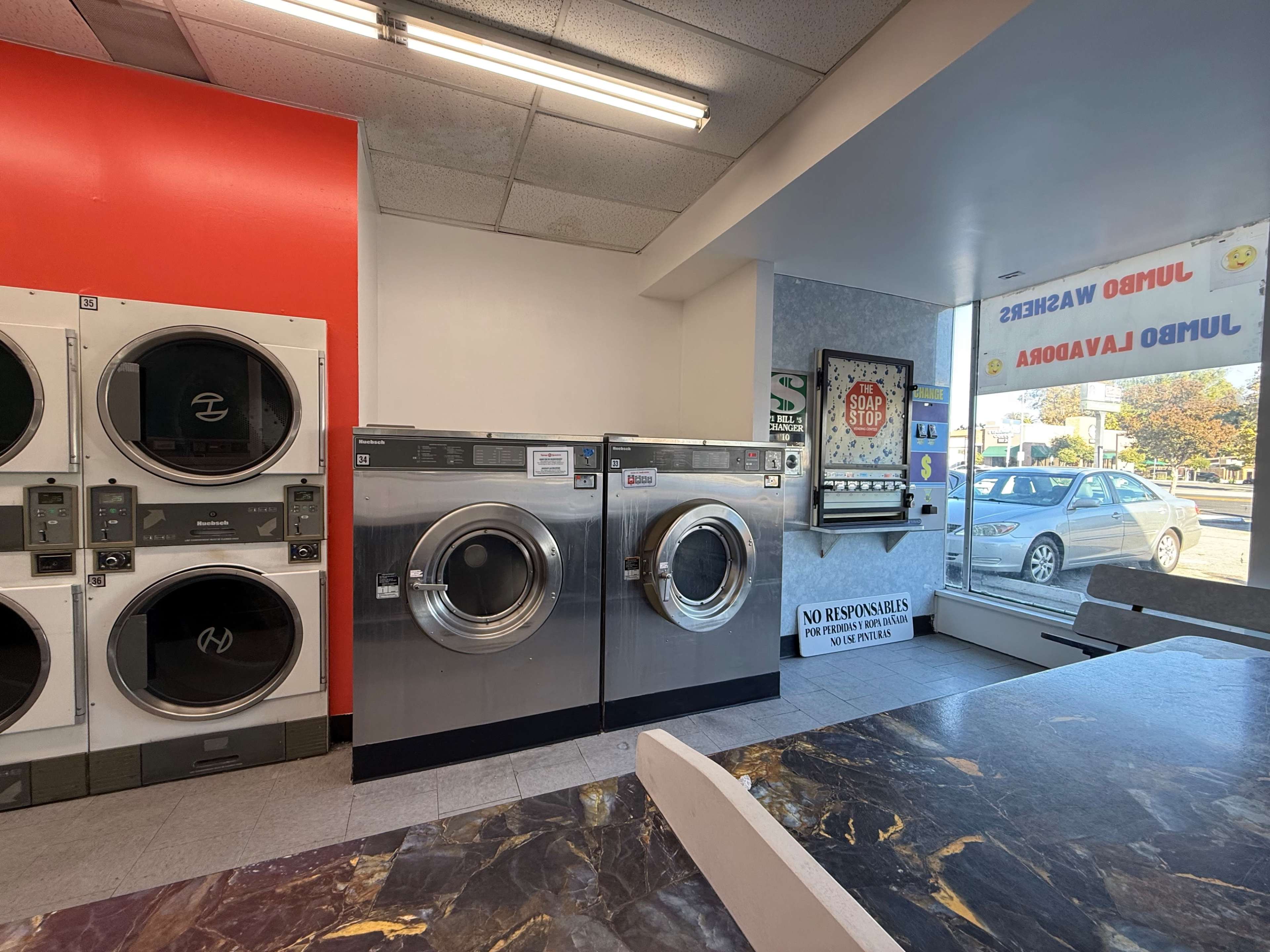 Colorful Laundromat w/ back alley and parking Image in Canoga Park, Canoga Park, CA
