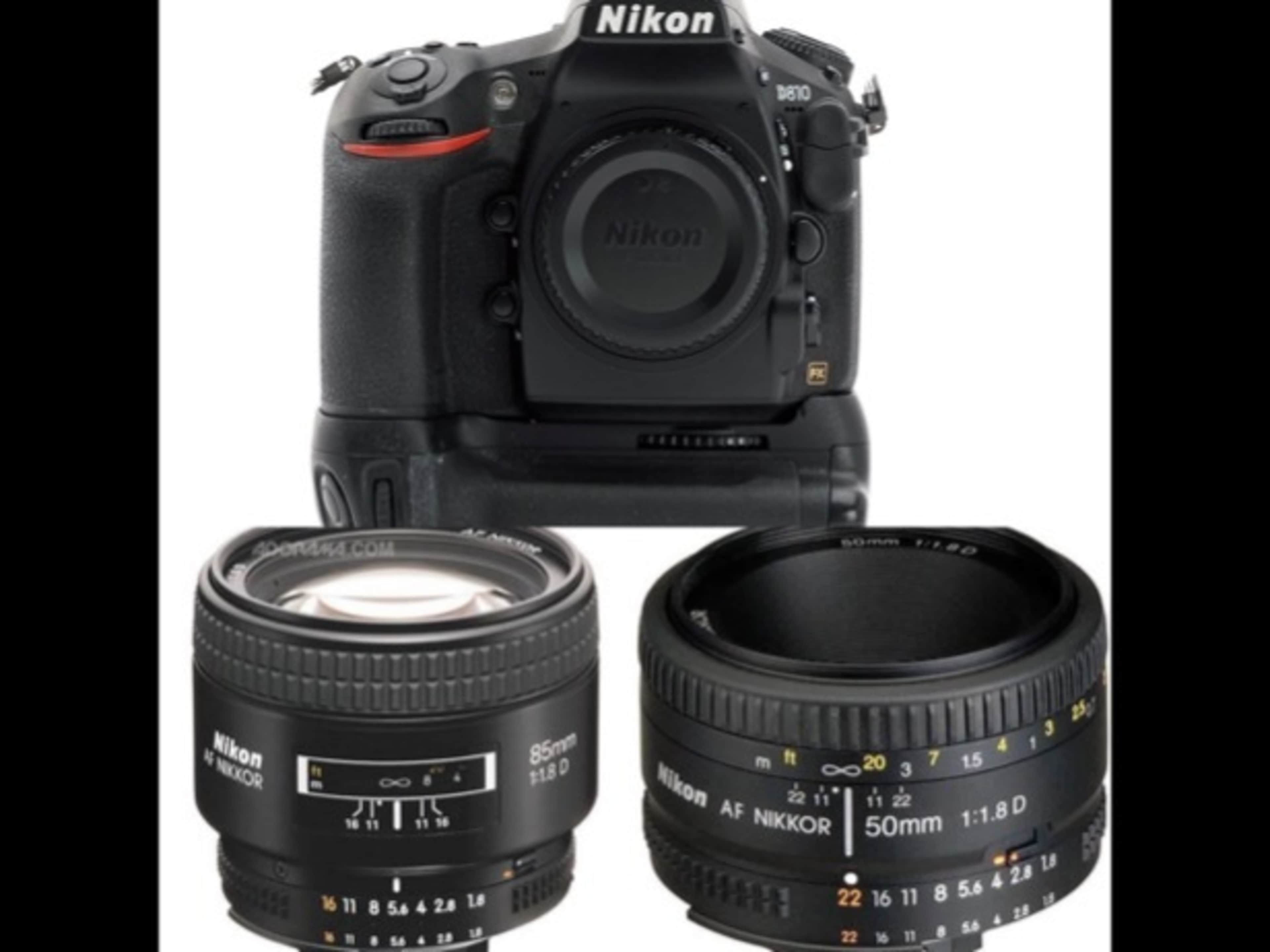 Nikon D810 with 50mm & 85mm 