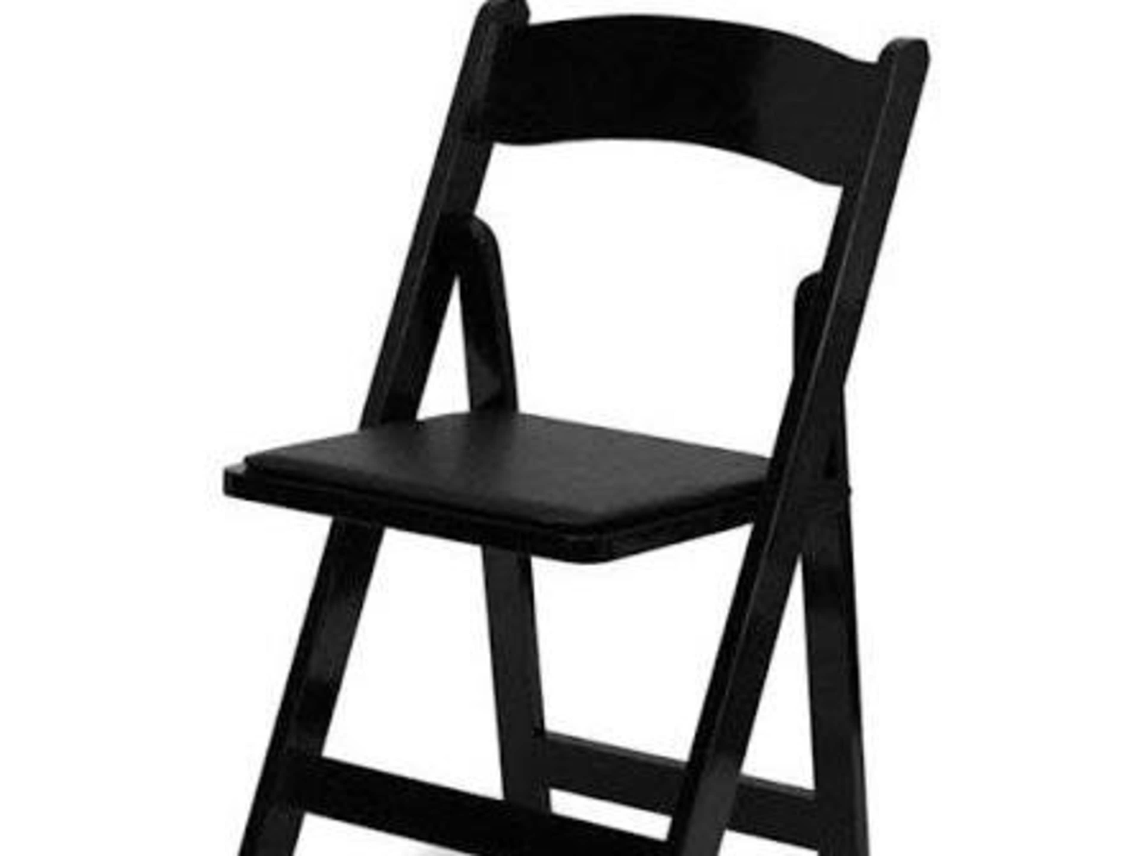 Black Indoor/Outdoor Lightweight Foldable Chair