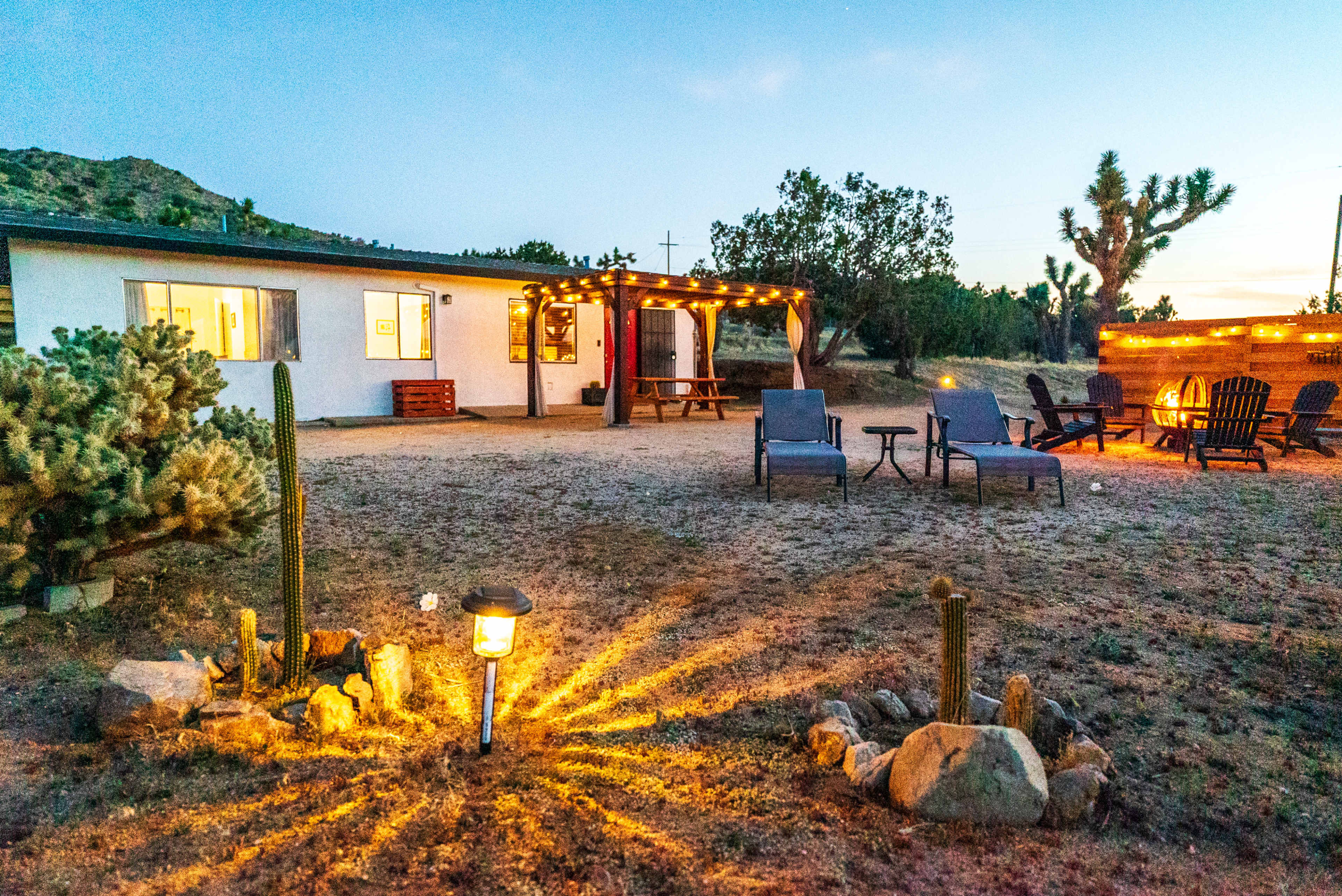 Secluded house, casita and rock tower on 3.5 acres of beautiful hillside desert land with joshua trees Image in Yucca Valley, Yucca Valley, CA