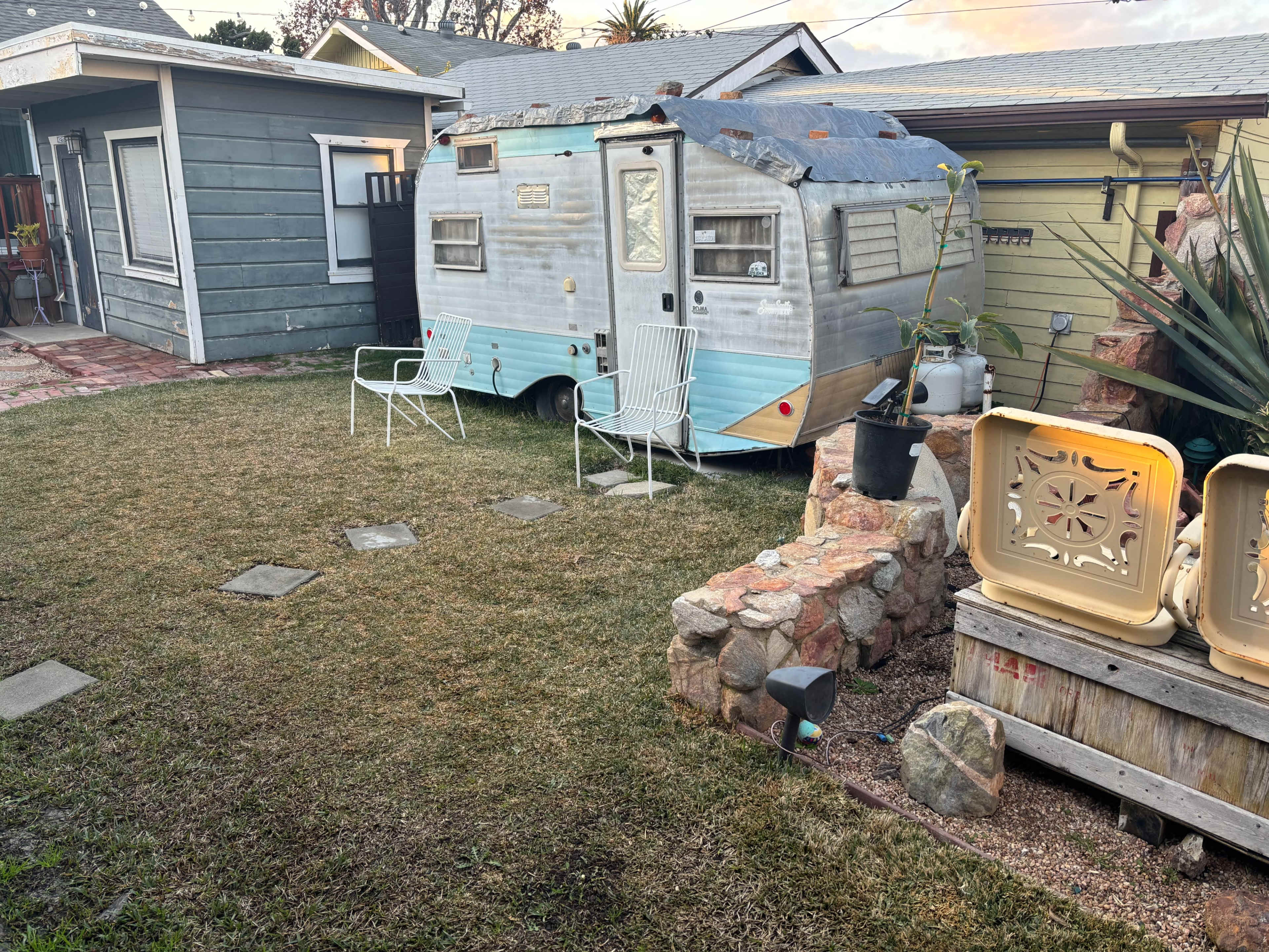 2 Vintage Backyards- Tropical Tiki  & Desert Cantina Image in Rose Park, long beach, CA