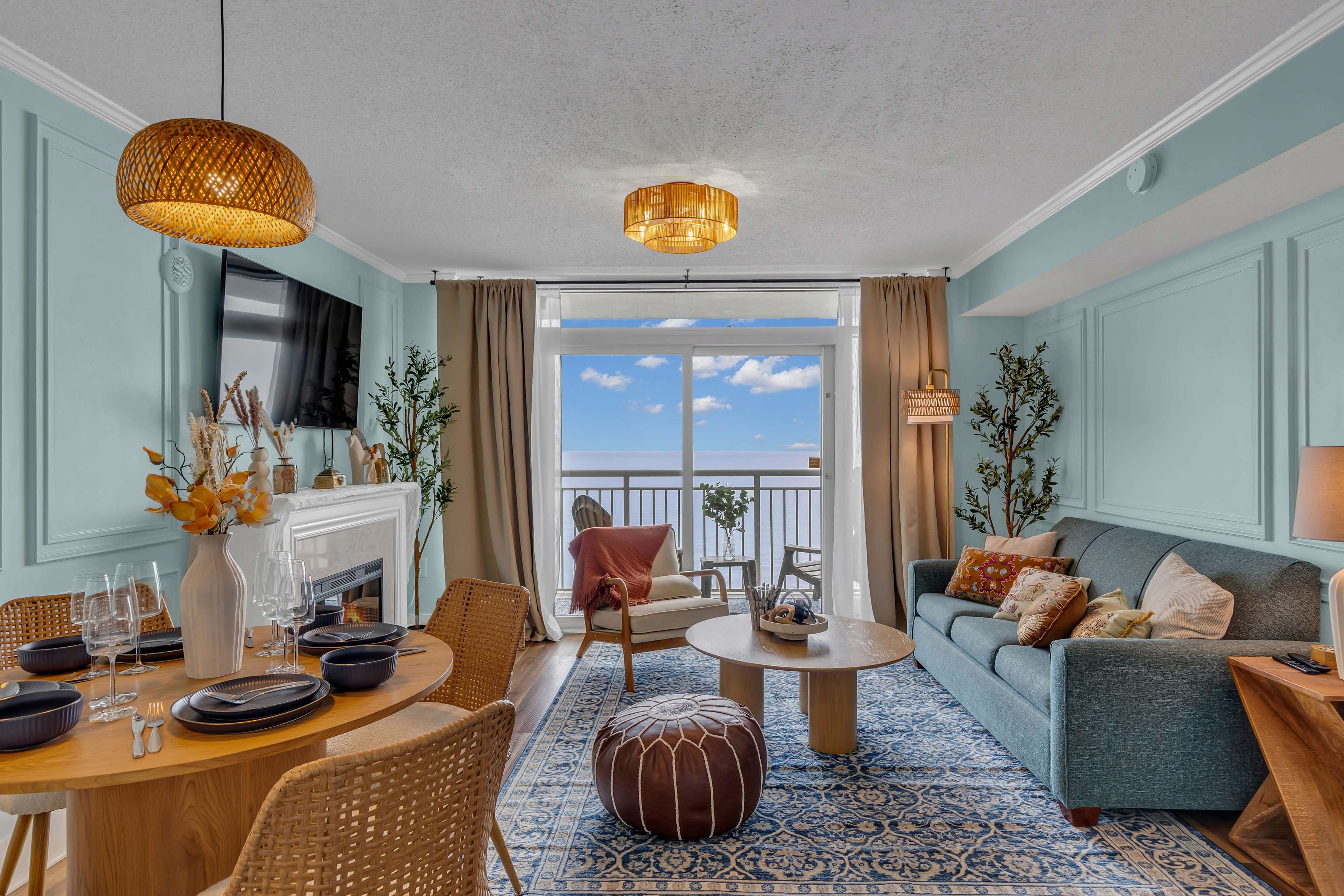 Beachfront Boho Glam Condo with Direct Ocean View Image in Myrtle Beach, Myrtle Beach, SC