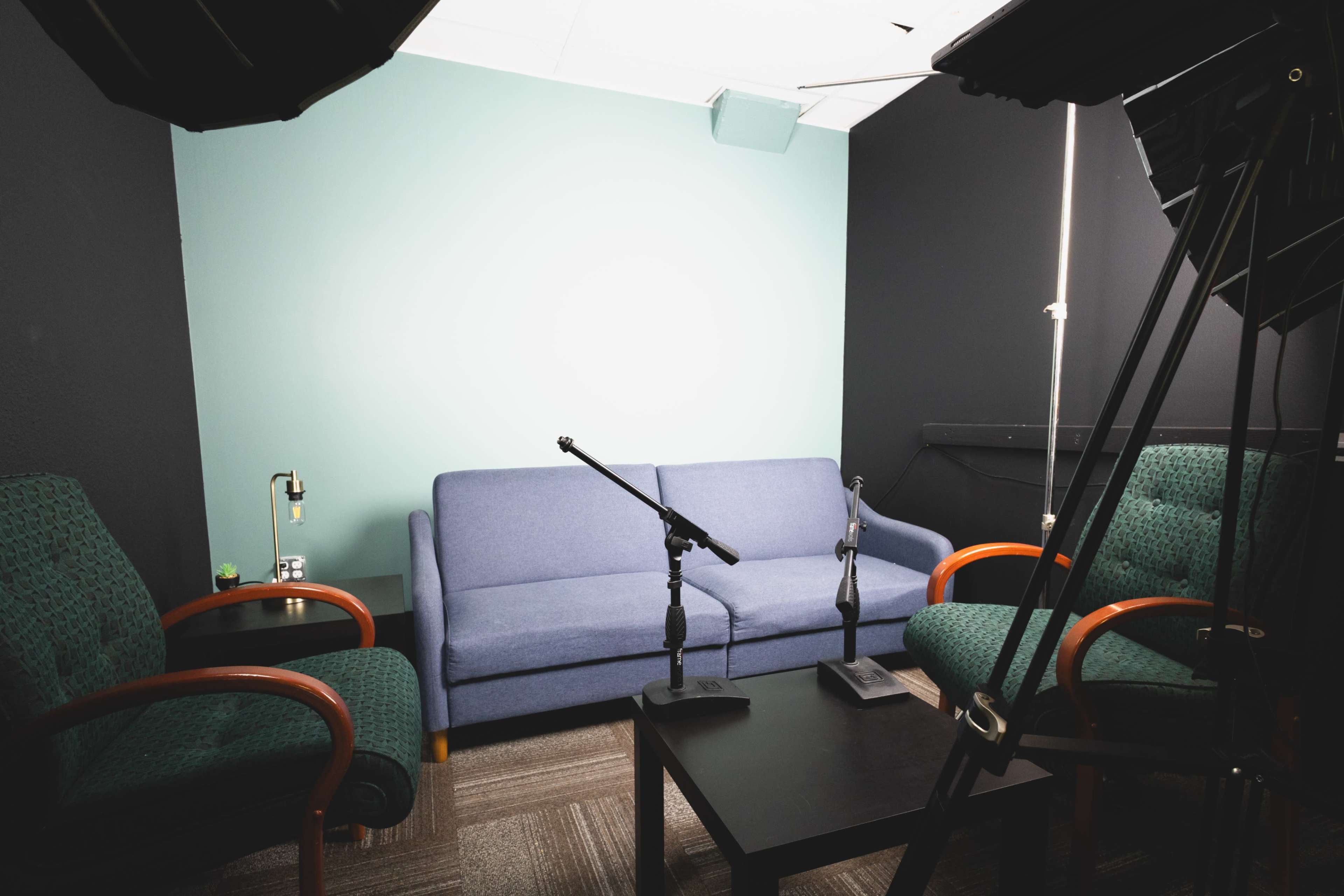 teal and black space that is perfect for simple videos and audio recordings Image in Sun Valley, denver, CO