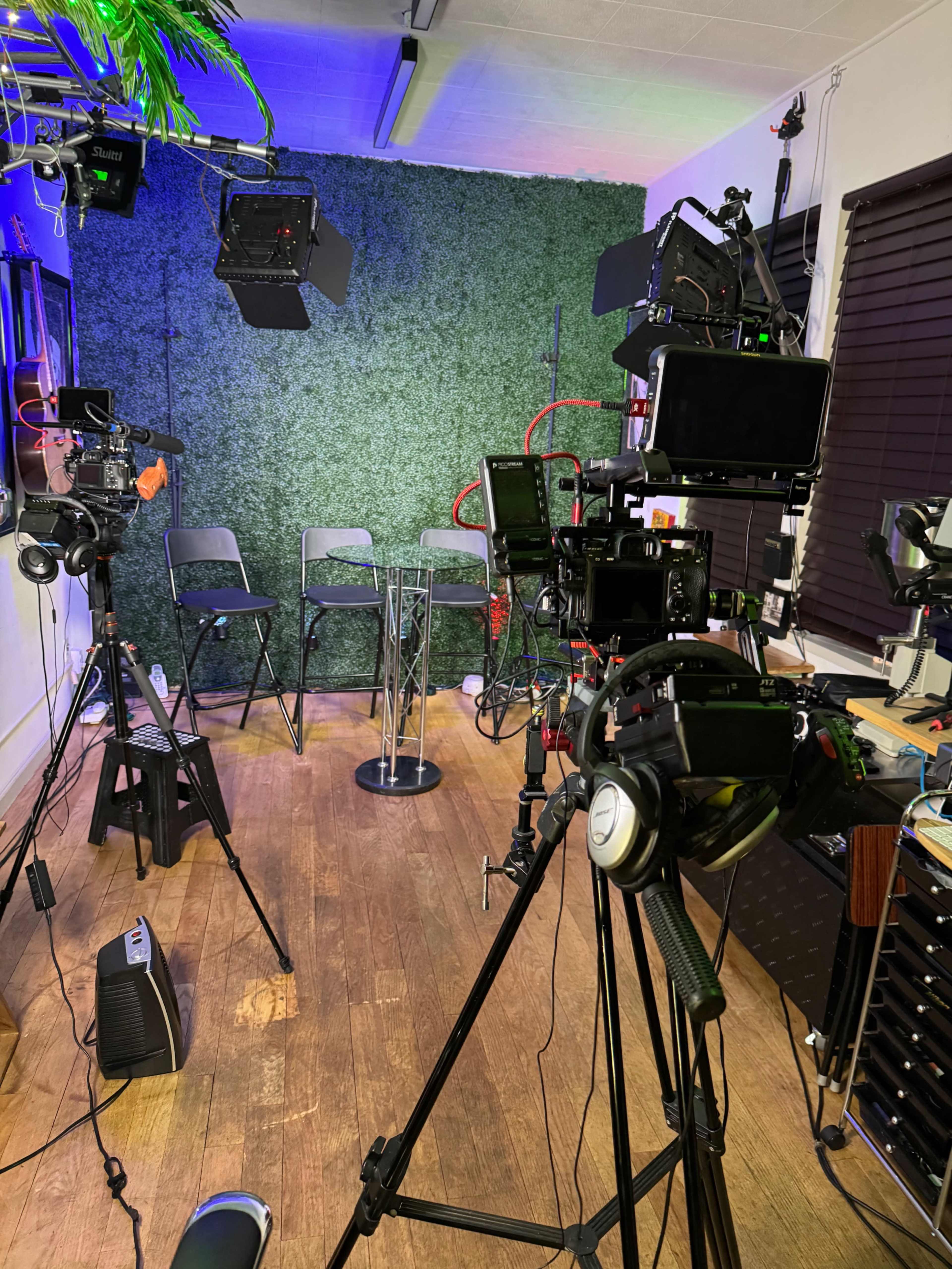 PODCAST VIDEO  STUDIO - FREE PODCAST VIDEO WITH RENTAL - Pro Video/Photo Studio Equipped with Videographer, Pro 4K Cameras, Pro Lenses, Pro Lighting, Pro Sound. For Video Interviews Turn Key Ready to Film & Shoot. Multiple Camera Switchboard, LiveStream or take the Raw Footage with you. Photo Shoot | Video Shoot | Multiple camera switchboard for corporate event professional live streaming videos and interviews. Image in North Beach, San Francisco, CA