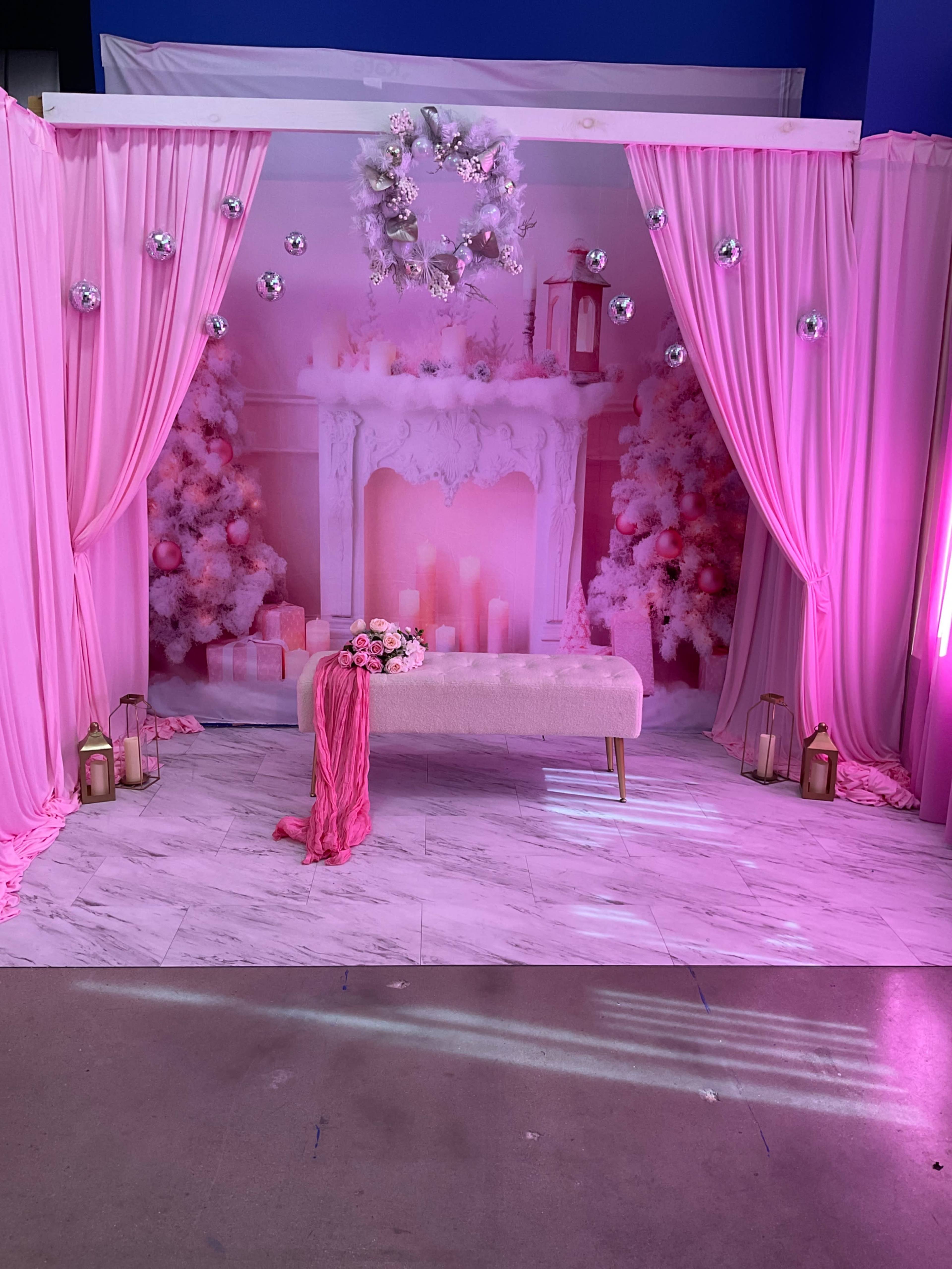 Pink Champagne Dreams | A Luxurious Blush Winter Wonderland Where Holiday Magic Meets Pretty Girl Glamour ✨ Image in Bowie, Bowie, MD