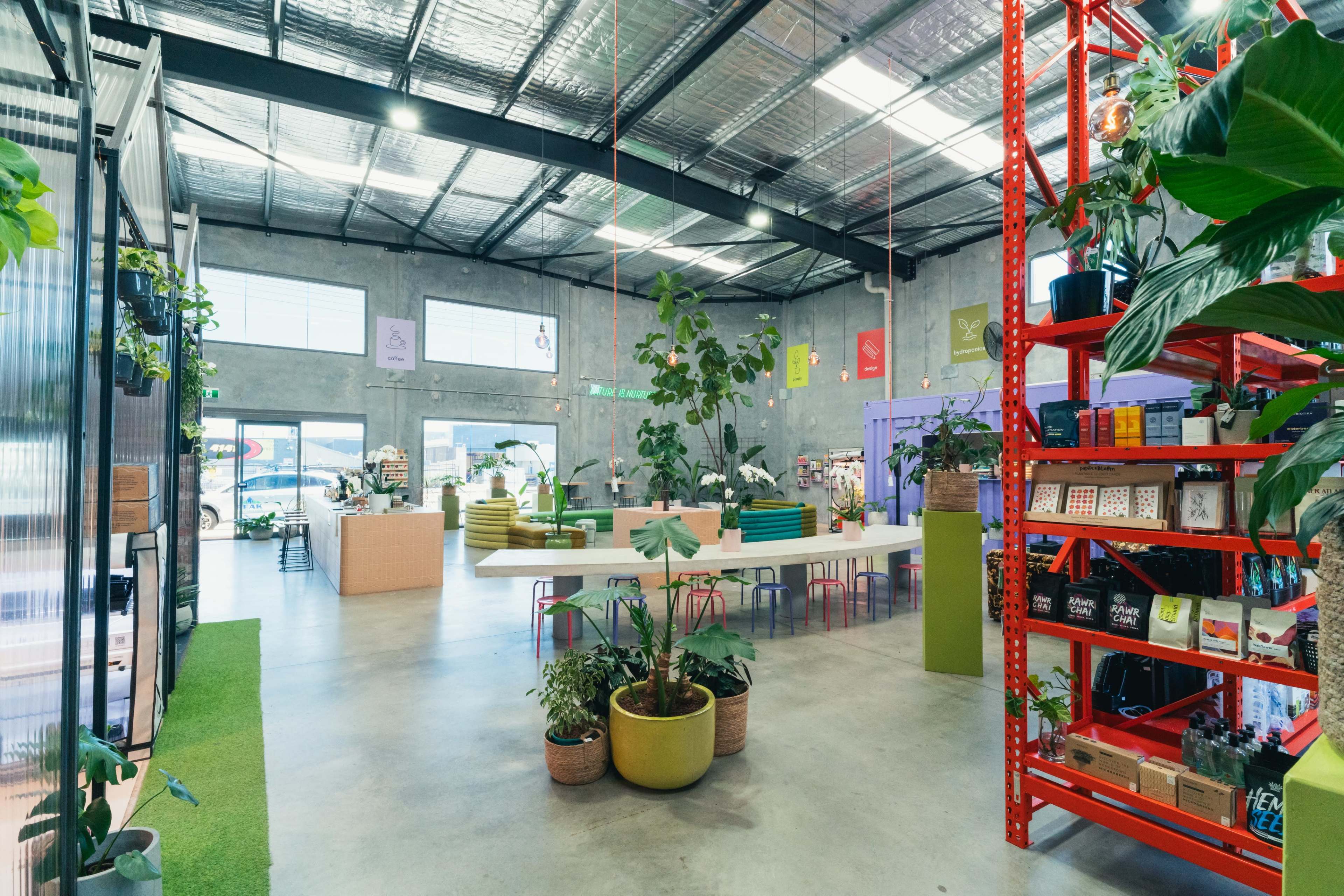 Plant Playground one-of-a-kind Biophilic Event Warehouse Space Image in Osborne Park, OSBORNE PARK, WA