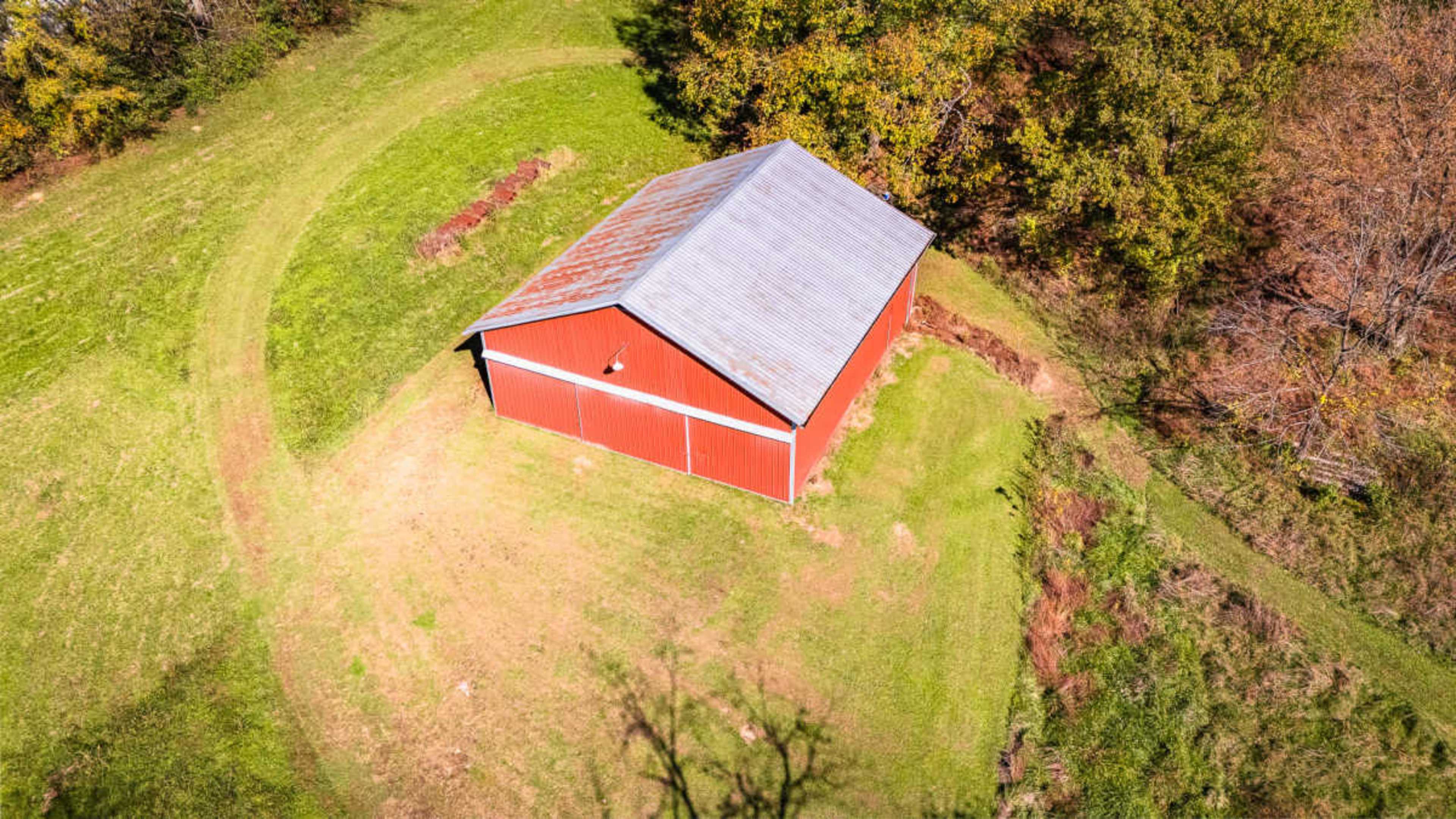 Charming Historic Barn Studio with Acres of Rolling Hay Meadows and Scenic Forested Upper Ridgeline Image in , Mount Pleasant, TN